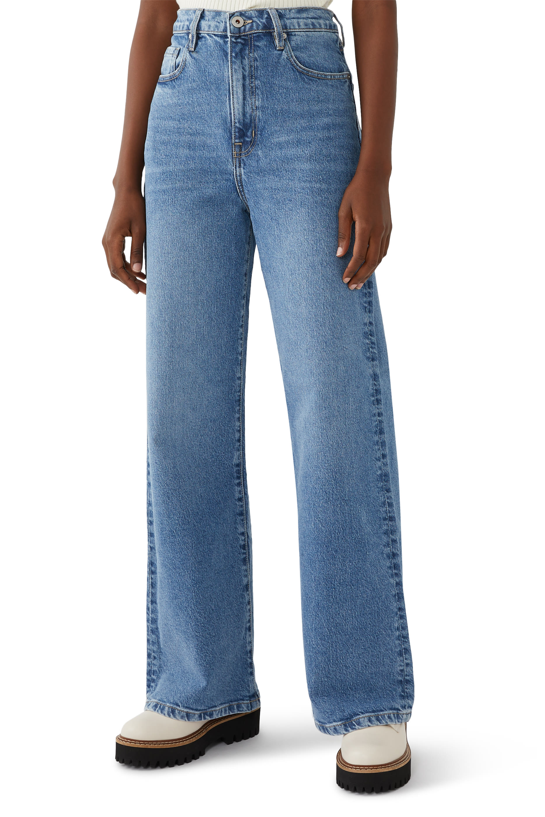 Ellie High Rise Wide Leg Jeans