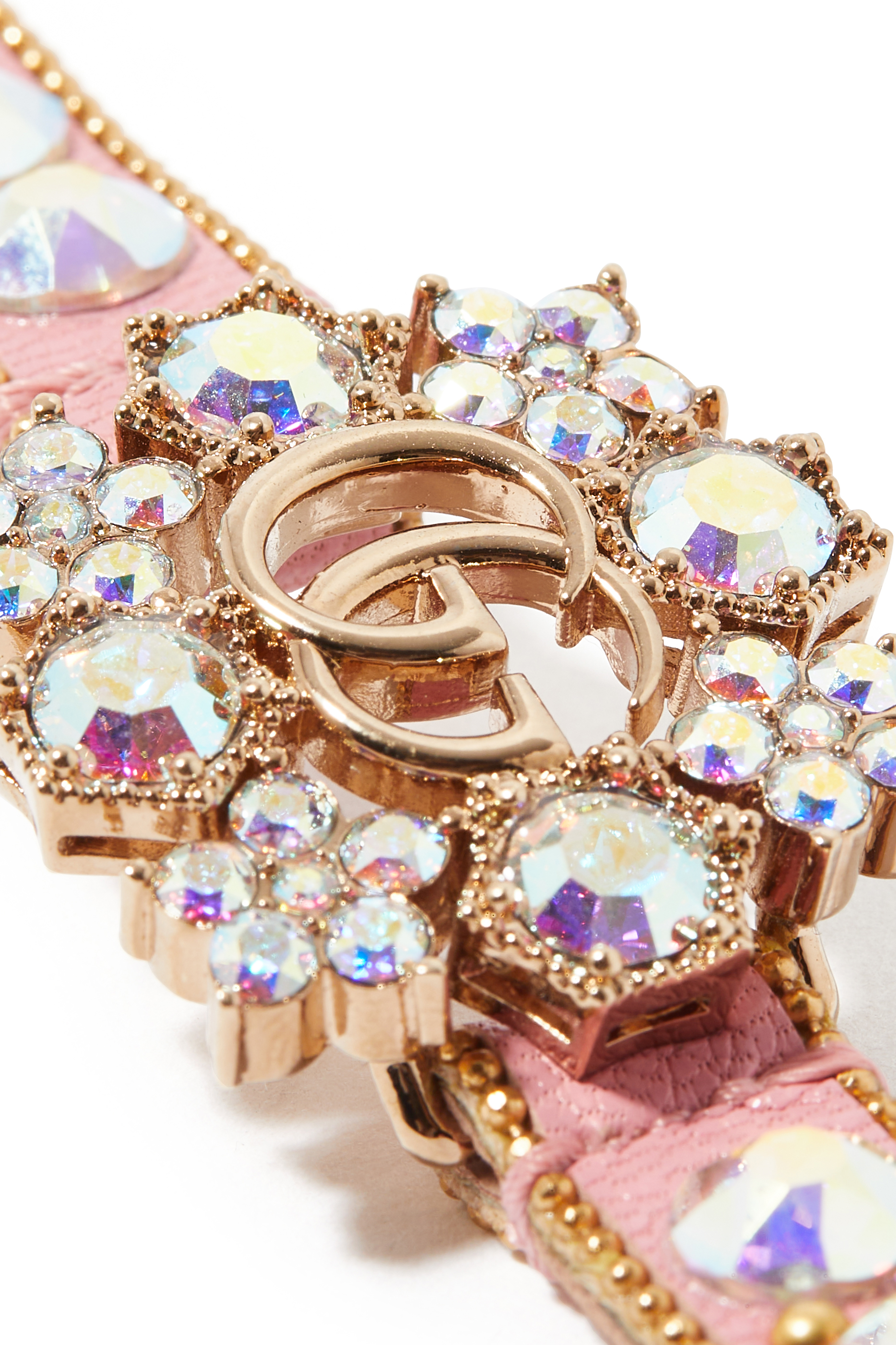 Double G Crystal Flowers Bracelet