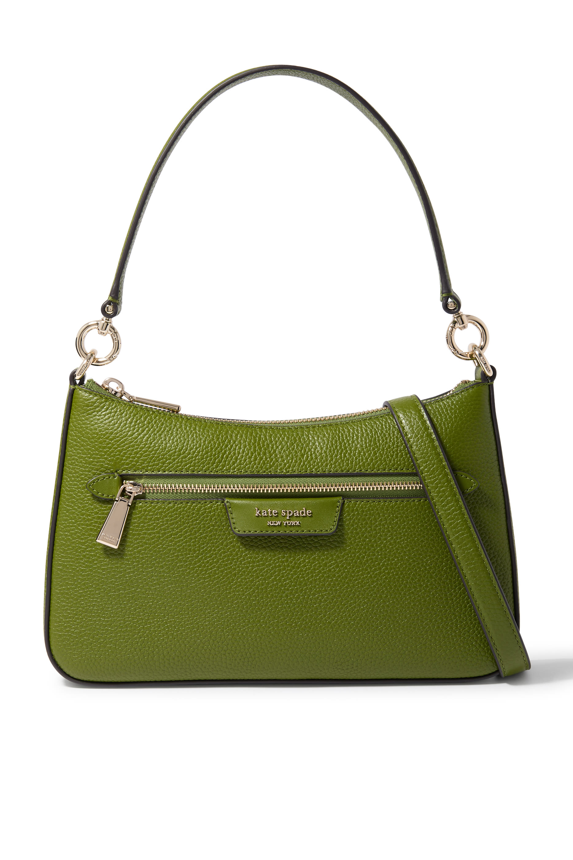 Hudson Pebbled Leather Convertible Crossbody Bag