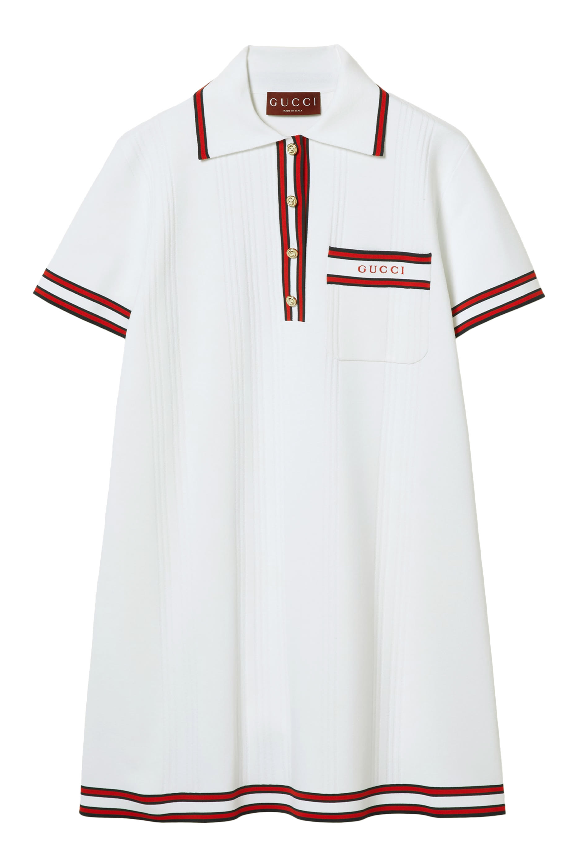 Stretch Viscose Polo Dress