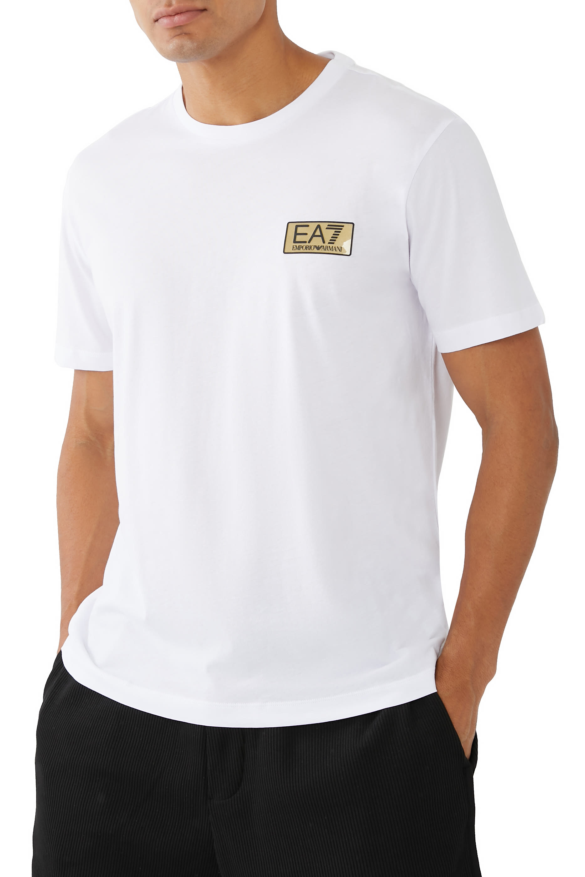 EA7 Gold Logo T-shirt