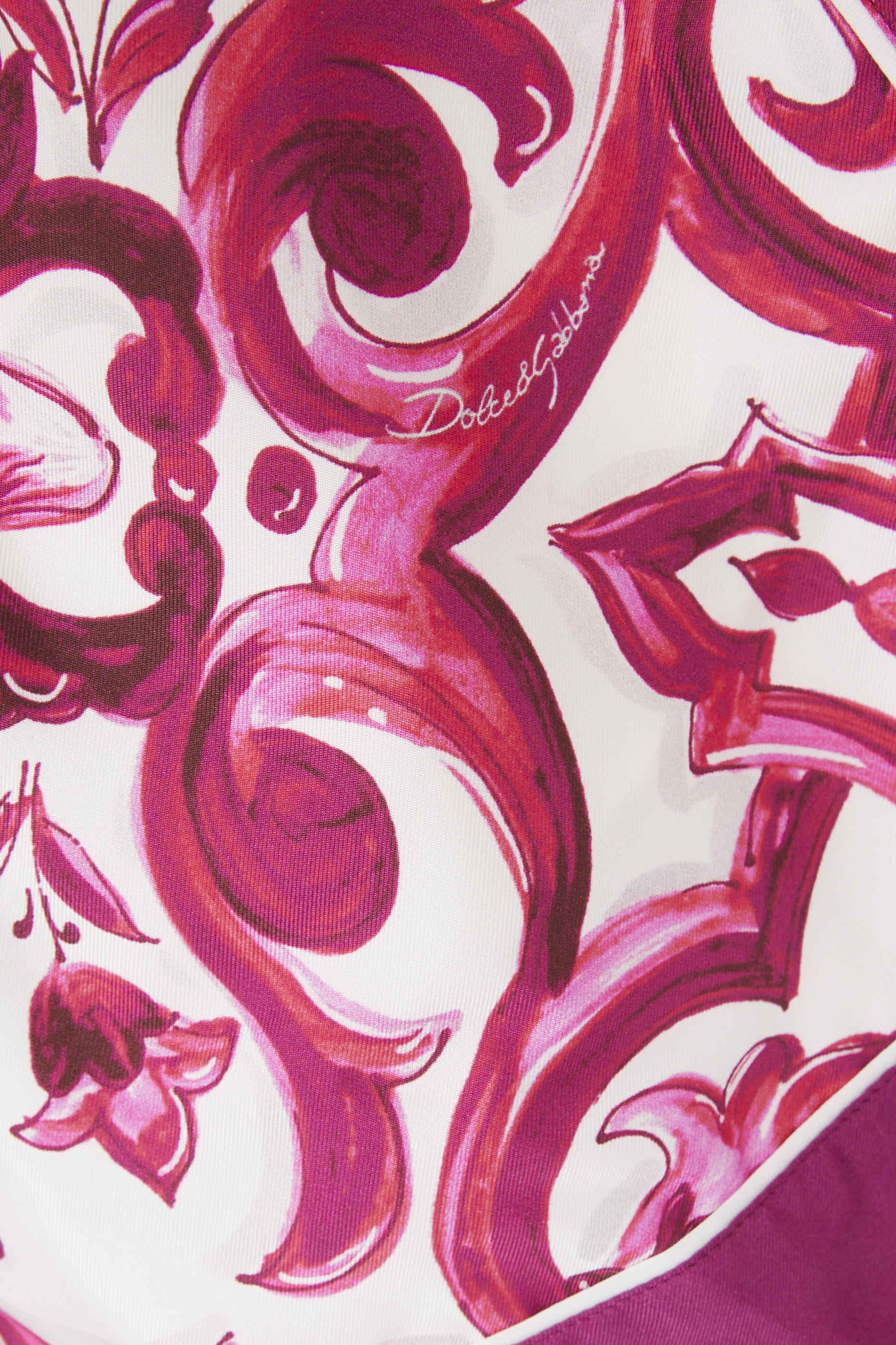 Kids Majolica-Print Silk Shorts