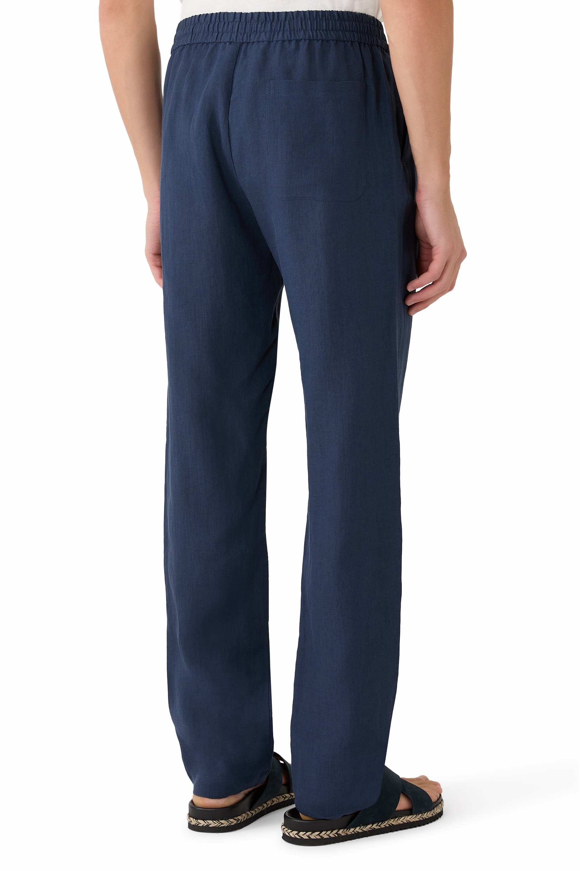 Linen Drawstring Trousers