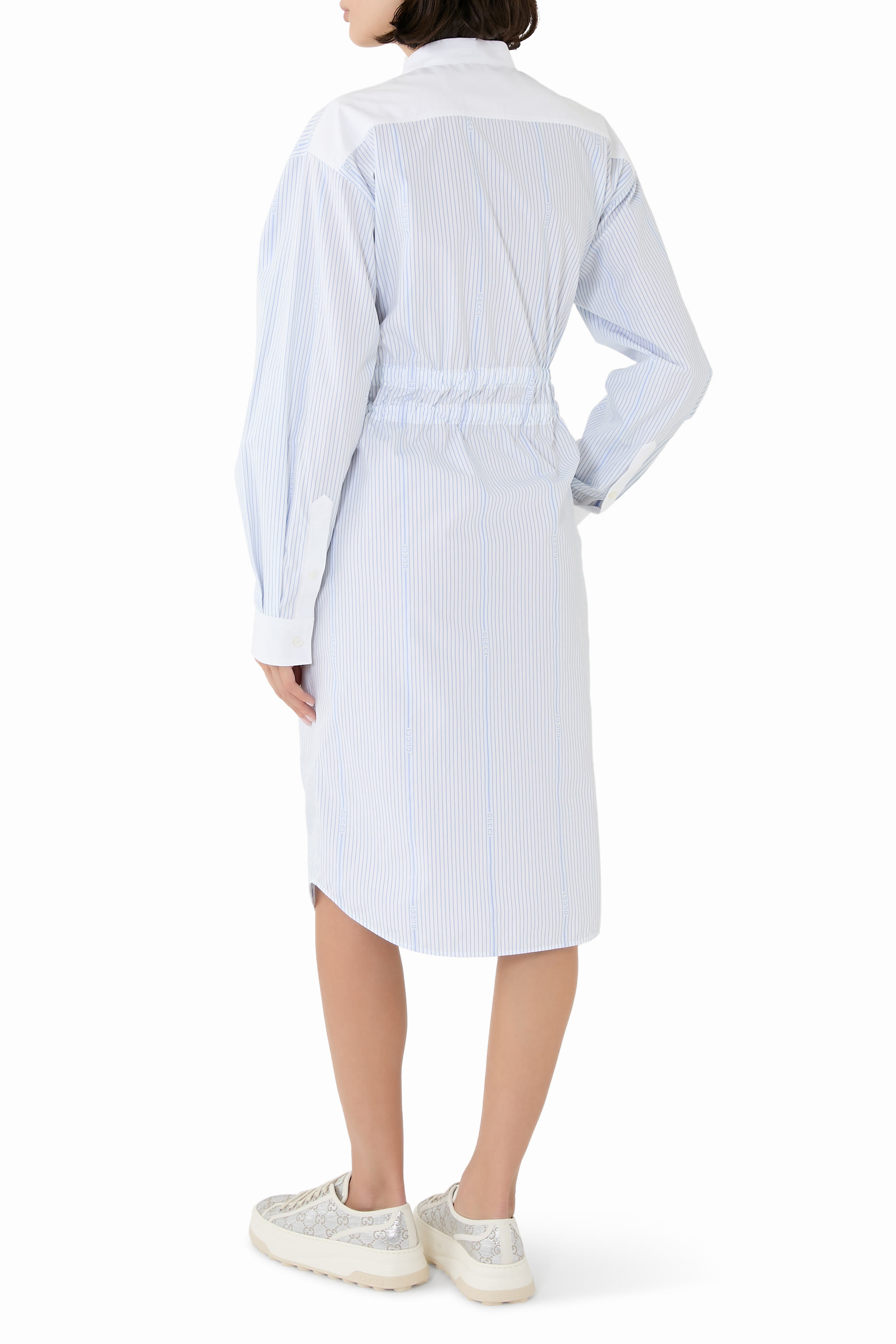 Cotton Fil Coup&eacute; Shirt Dress