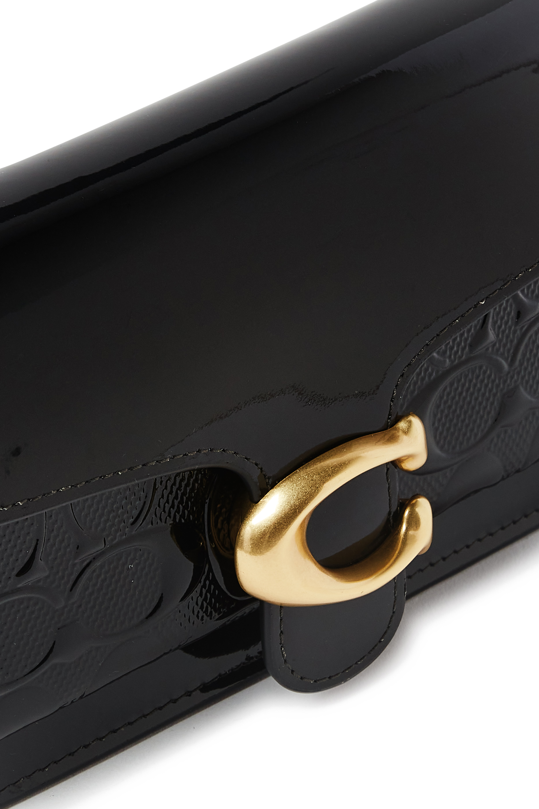 Tabby Signature Patent Leather Clutch Bag