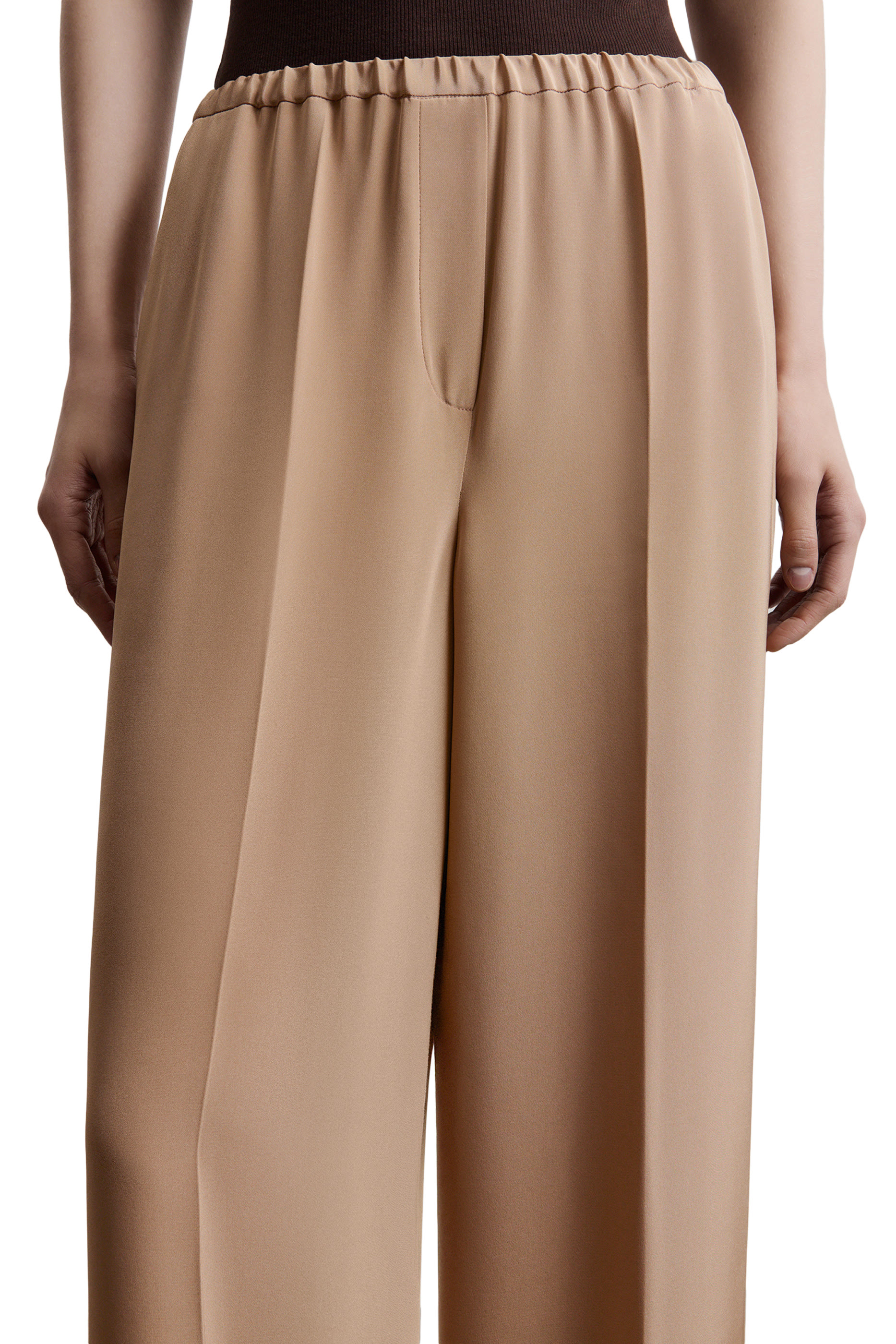 Relaxed Mulberry Silk Trousers 