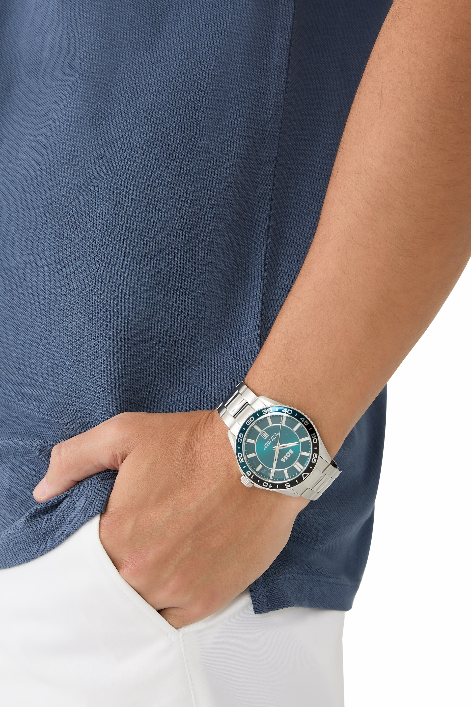 Runner Silver-Tone Watch