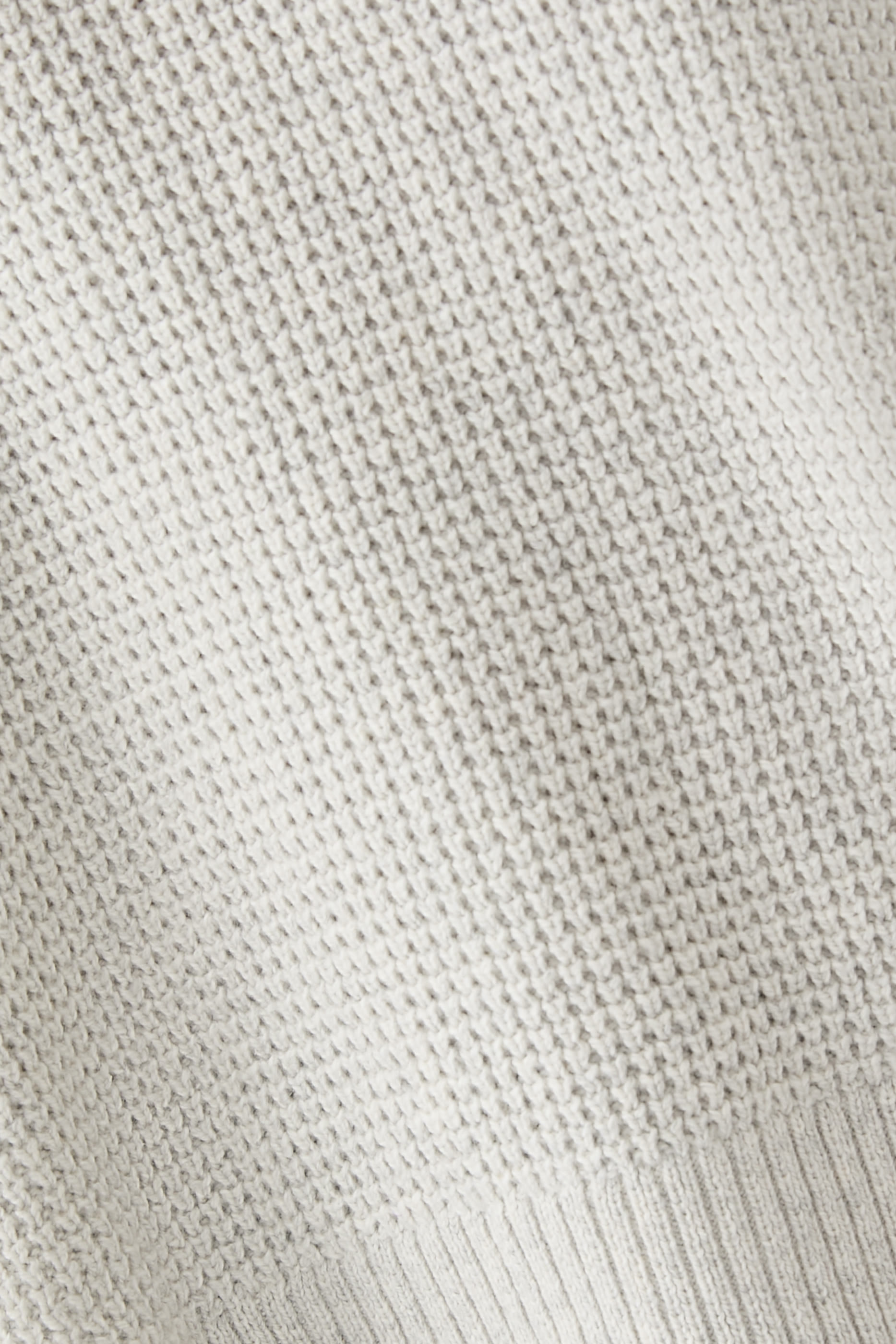 Cotton and Recycled Cashmere Thermal Crew Neck Top