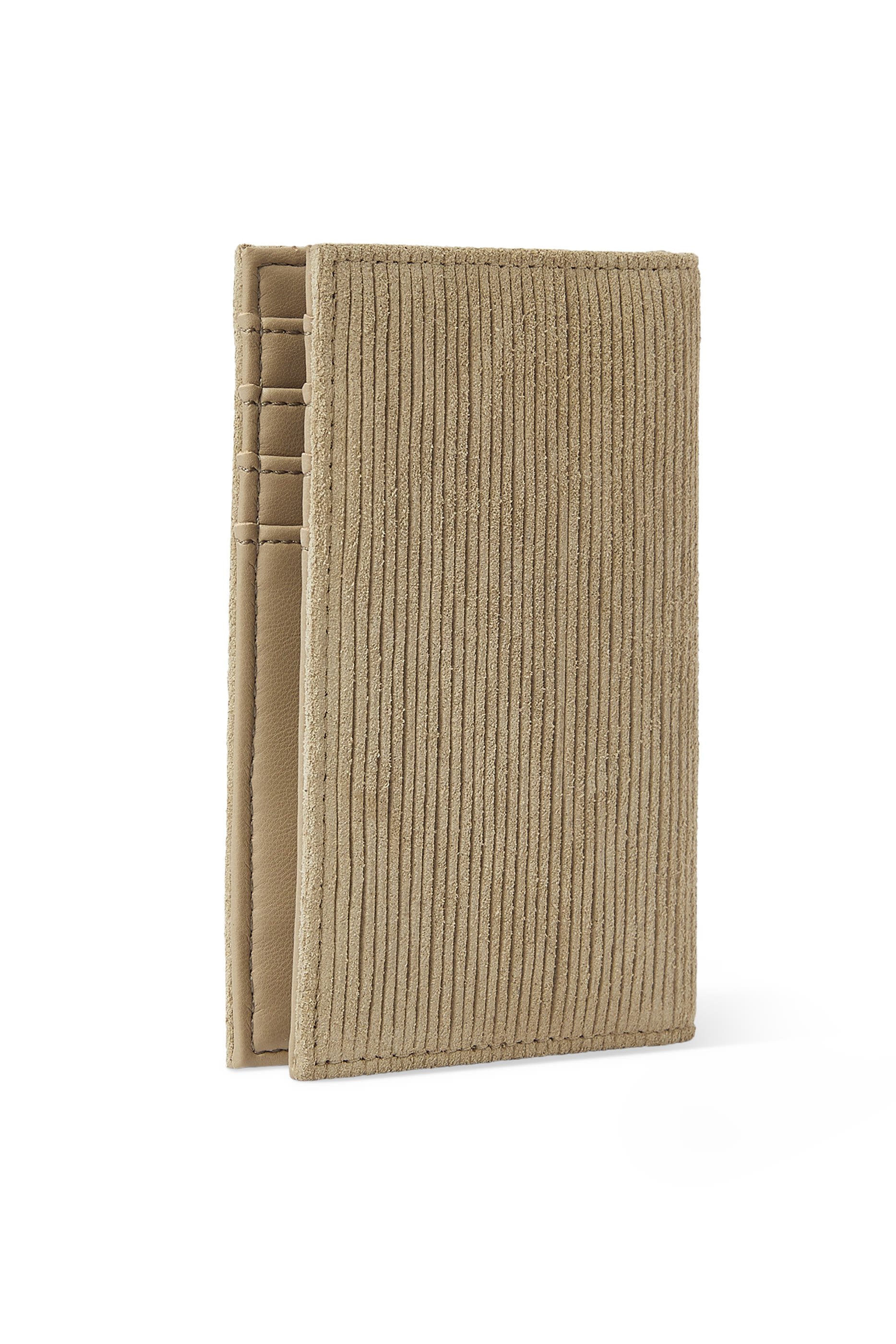 ASV Embossed Suede Vertical Card Holder