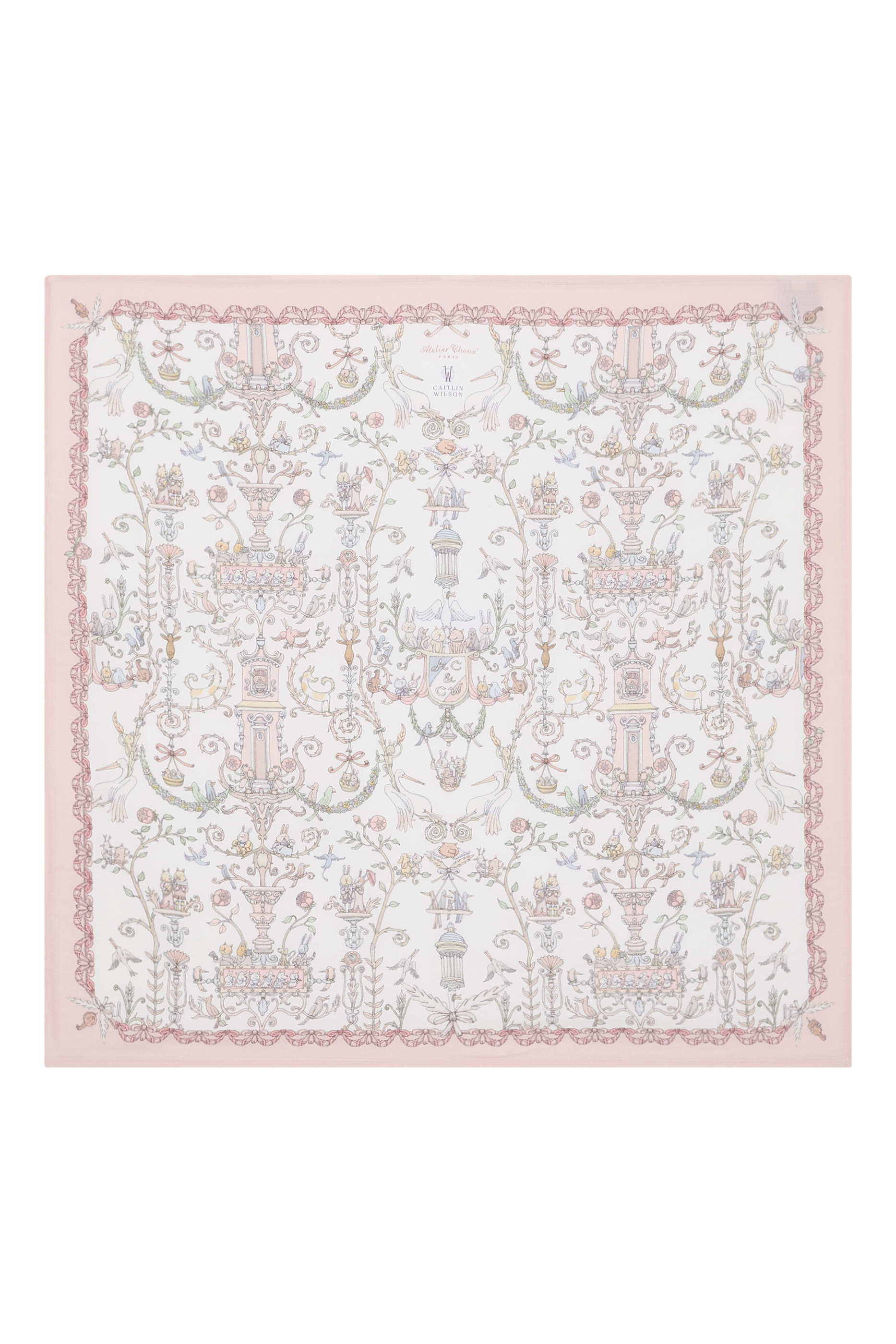 Kids Carr&eacute; - Toile de Jouy Pink &ndash; Atelier Choux & Caitlin Wilson 