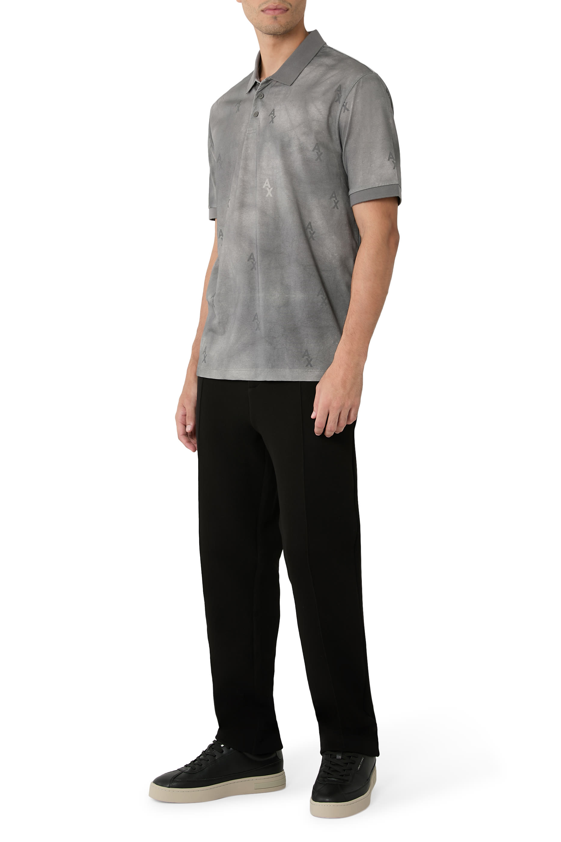 Shaded Print Polo Shirt