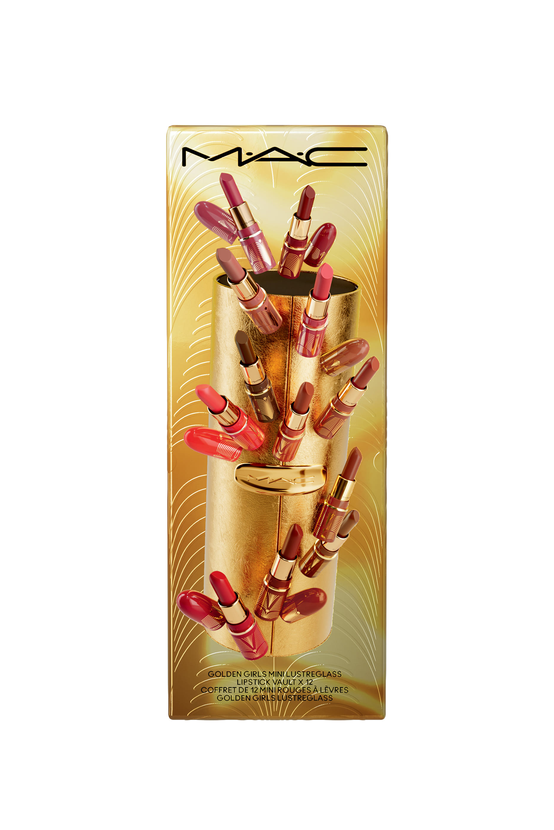 Golden Girls Mini Lustreglass Lipstick Vault x12