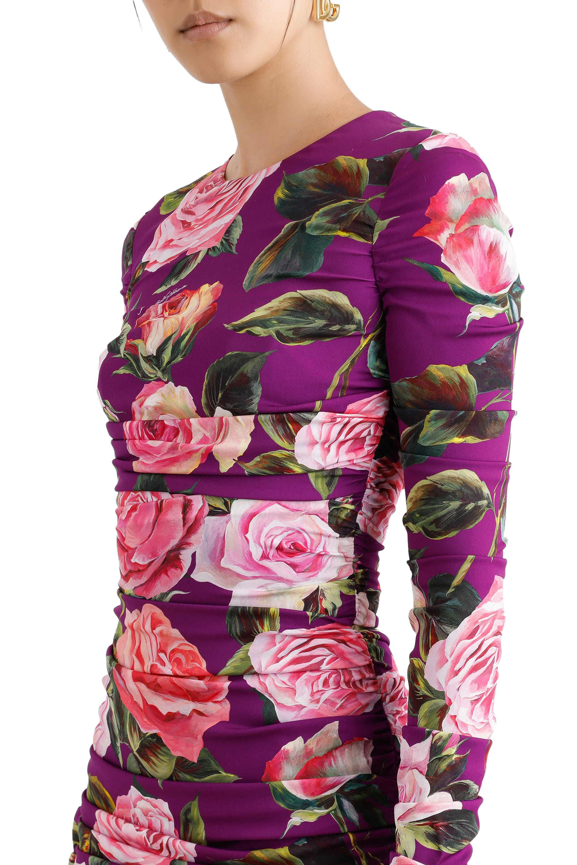 Charmeuse Midi Sheath Dress