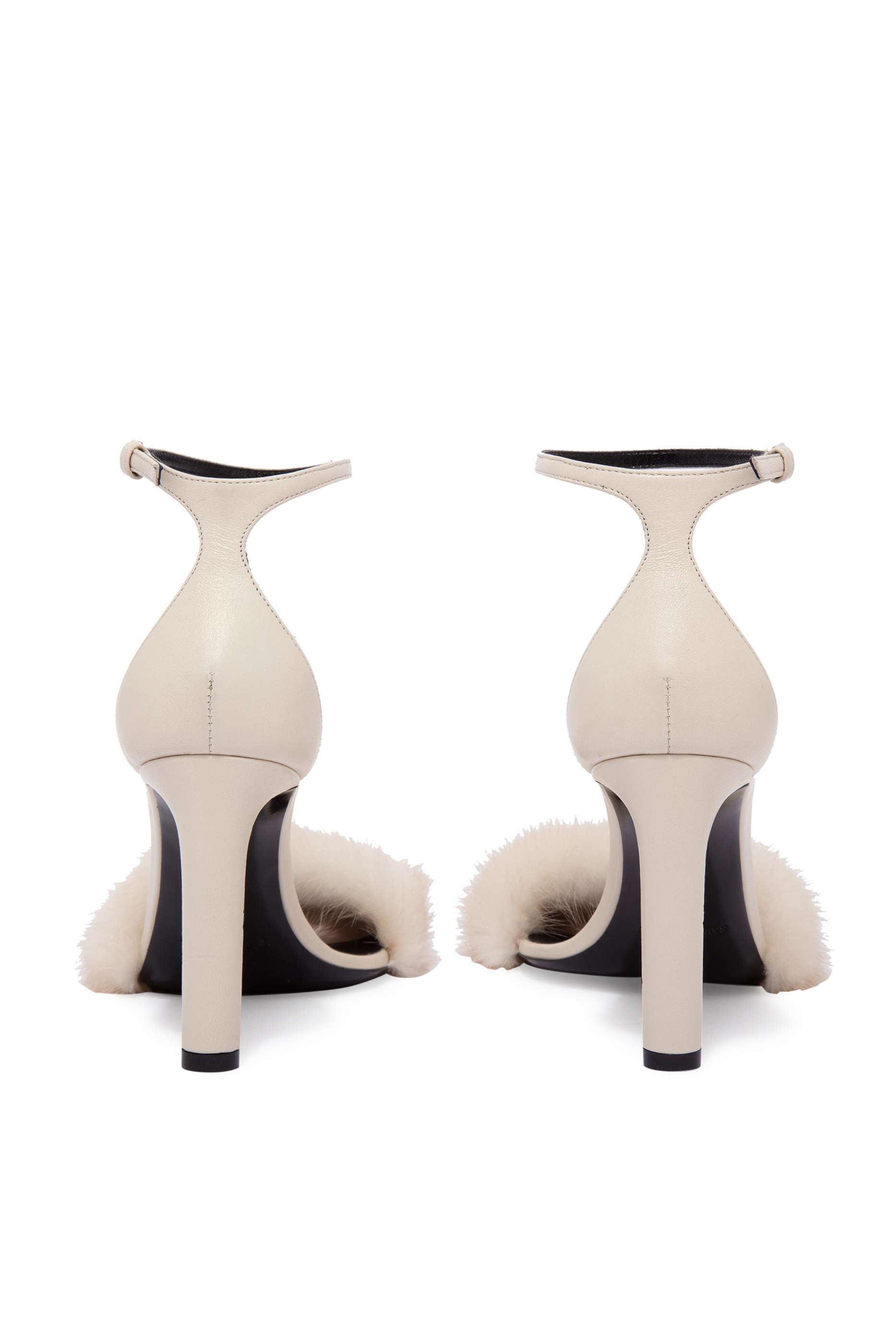 Bea Leather and Mink Sandals