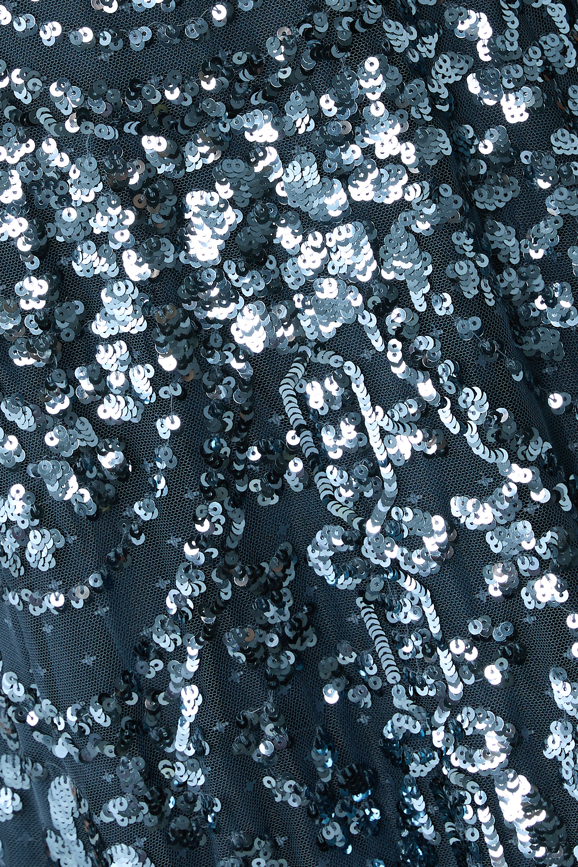 Chandelier Sequins Cape Evening Dress