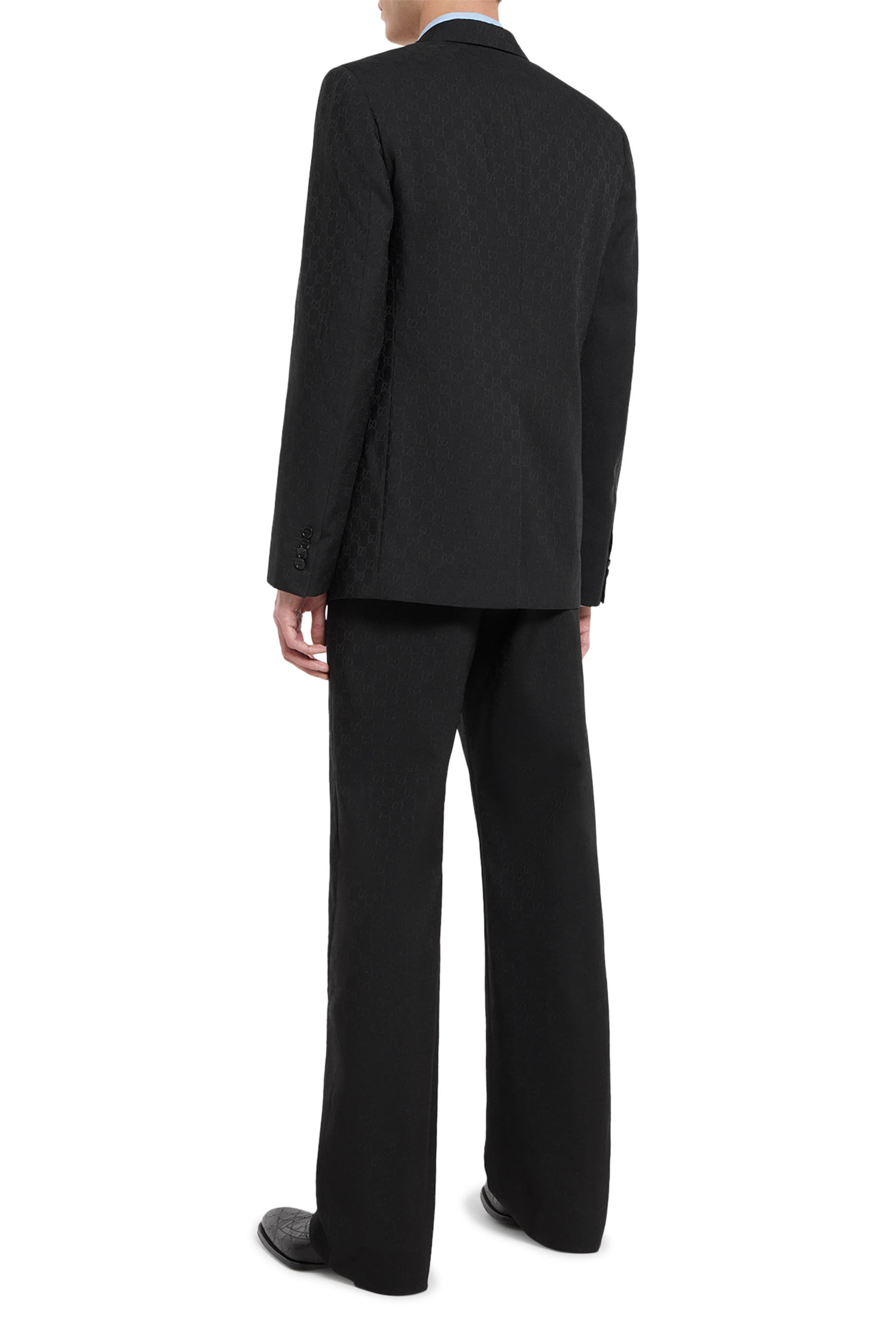 Single-Breasted GG Wool Jacket