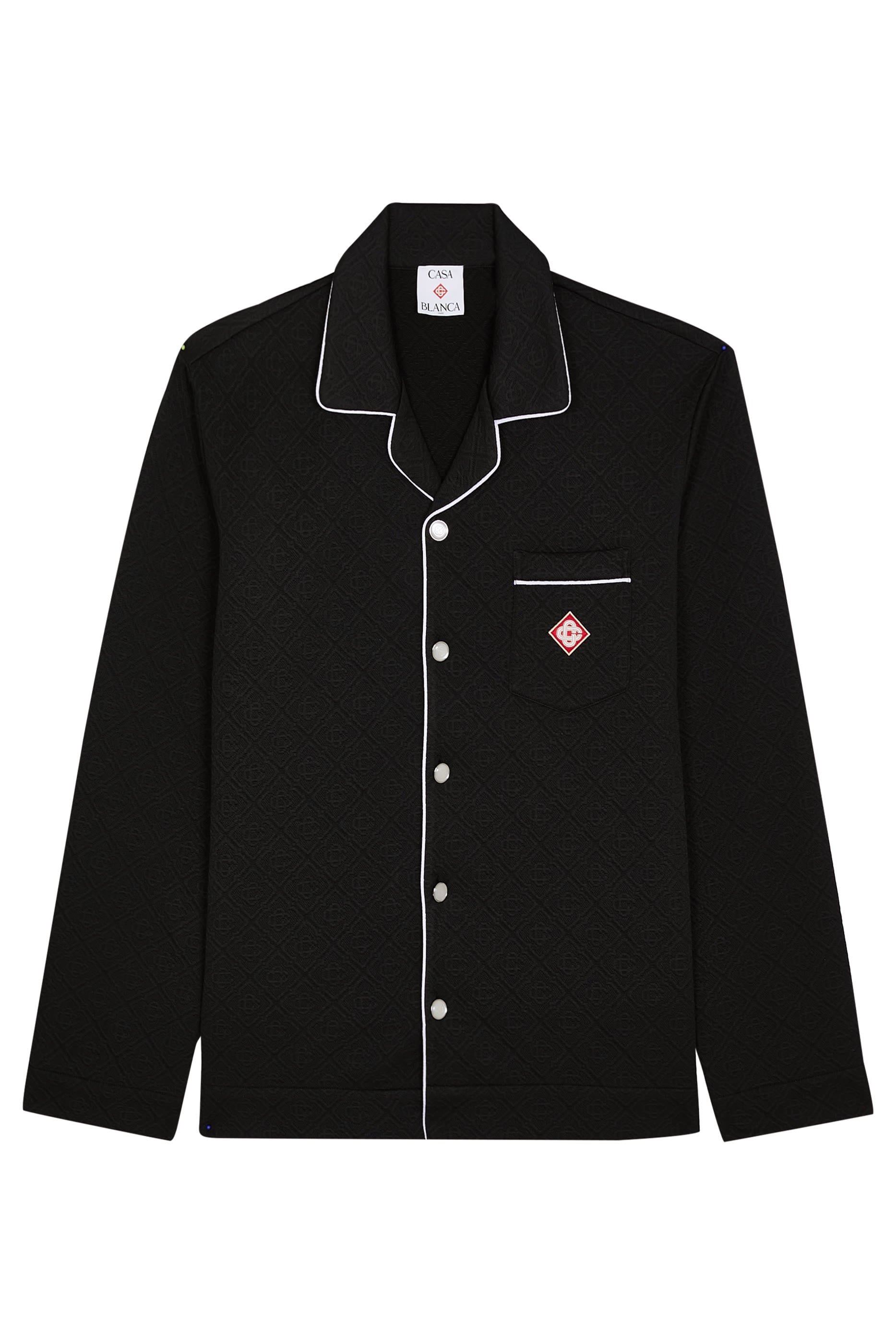  Raised Monogram Long Sleeve Shirt 