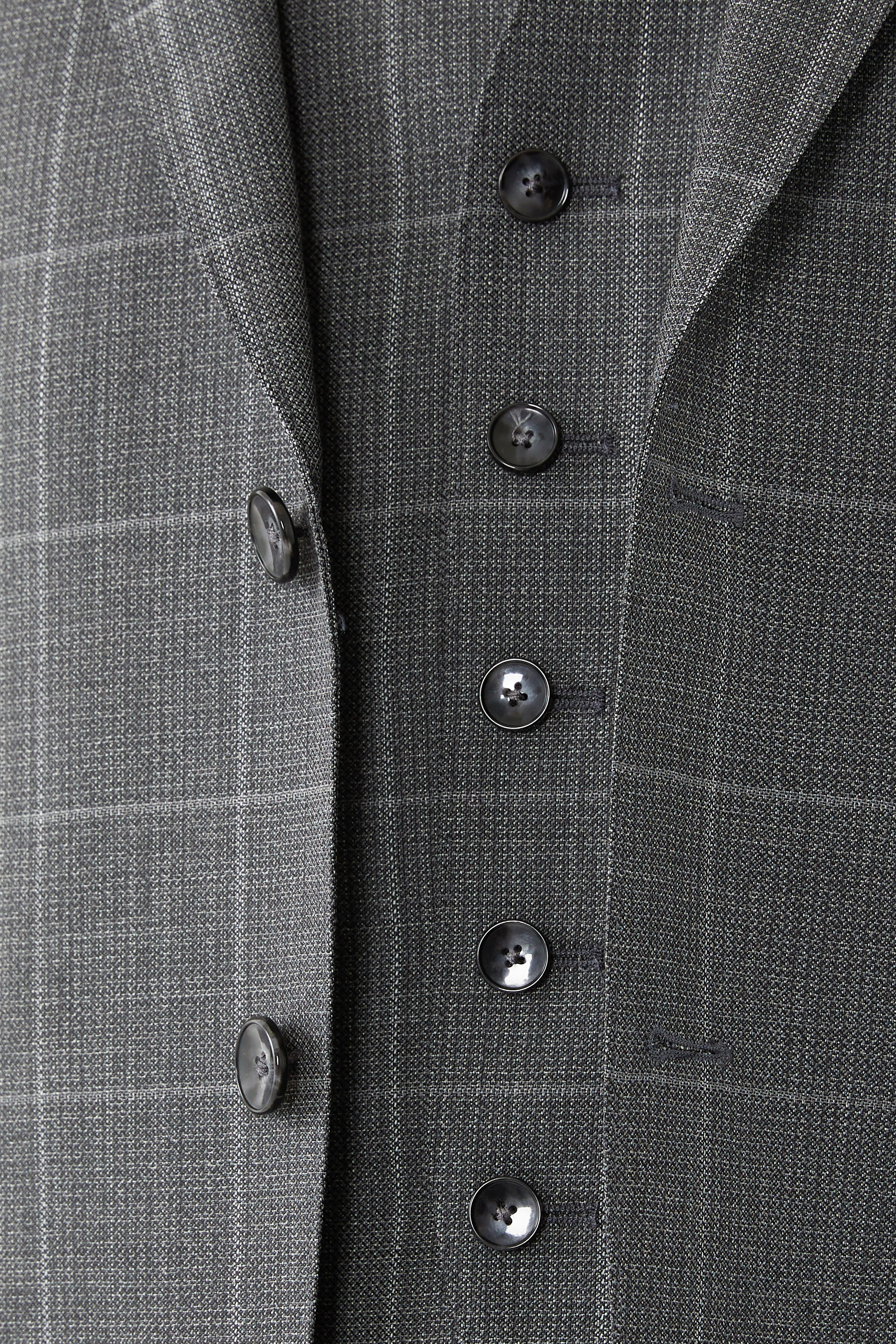 Three-Piece Regular-Fit Checked Suit