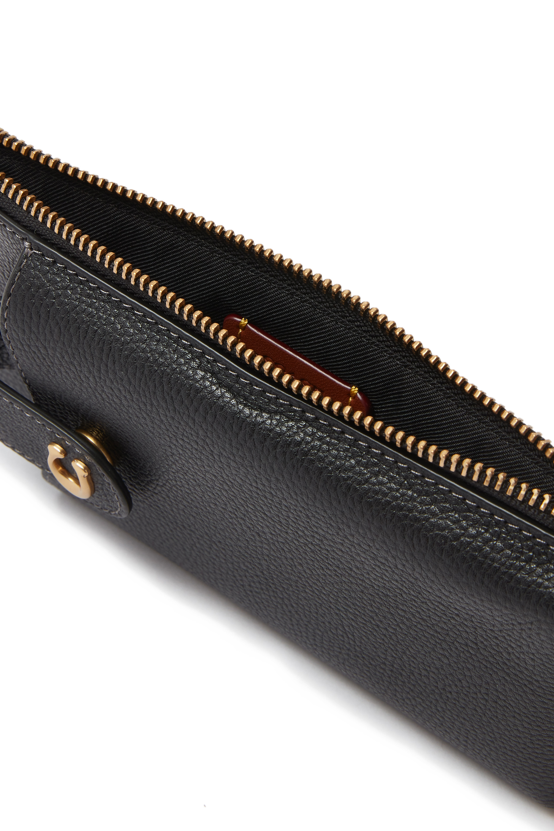 Essential Polished Pebble Leather Phone Wallet