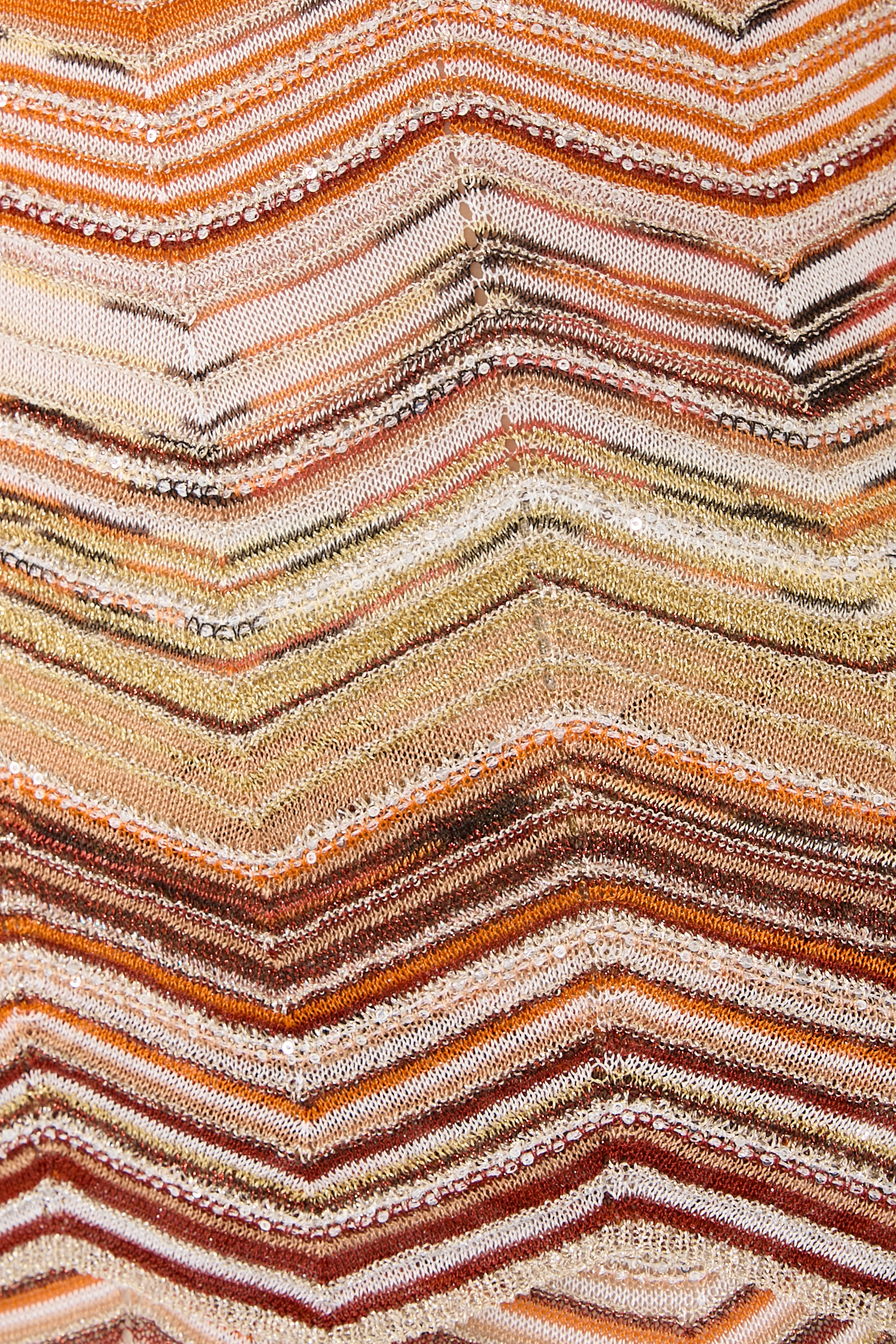 Chevron Lam&eacute; Sequins Tank Top