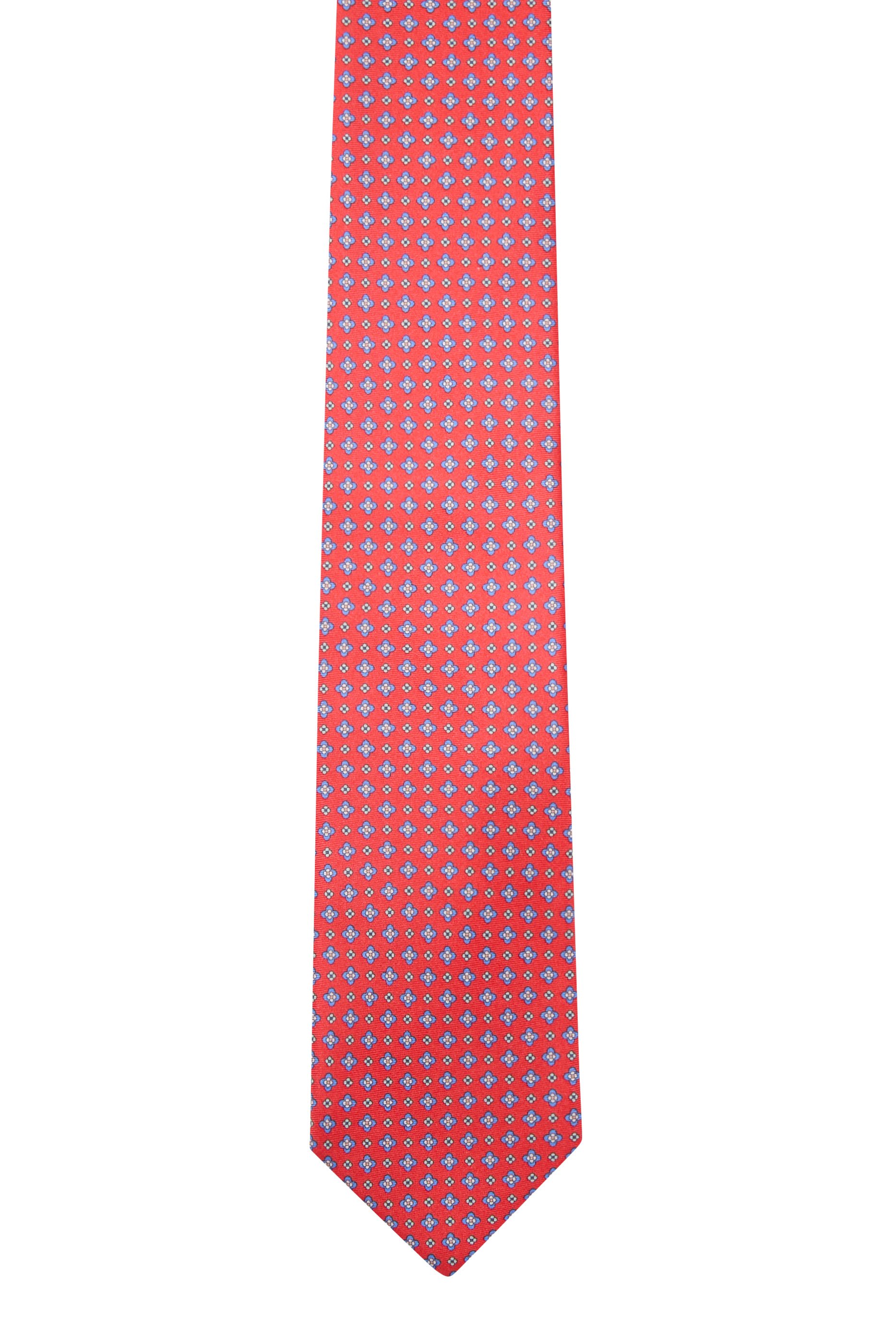 Floral Print Silk Tie
