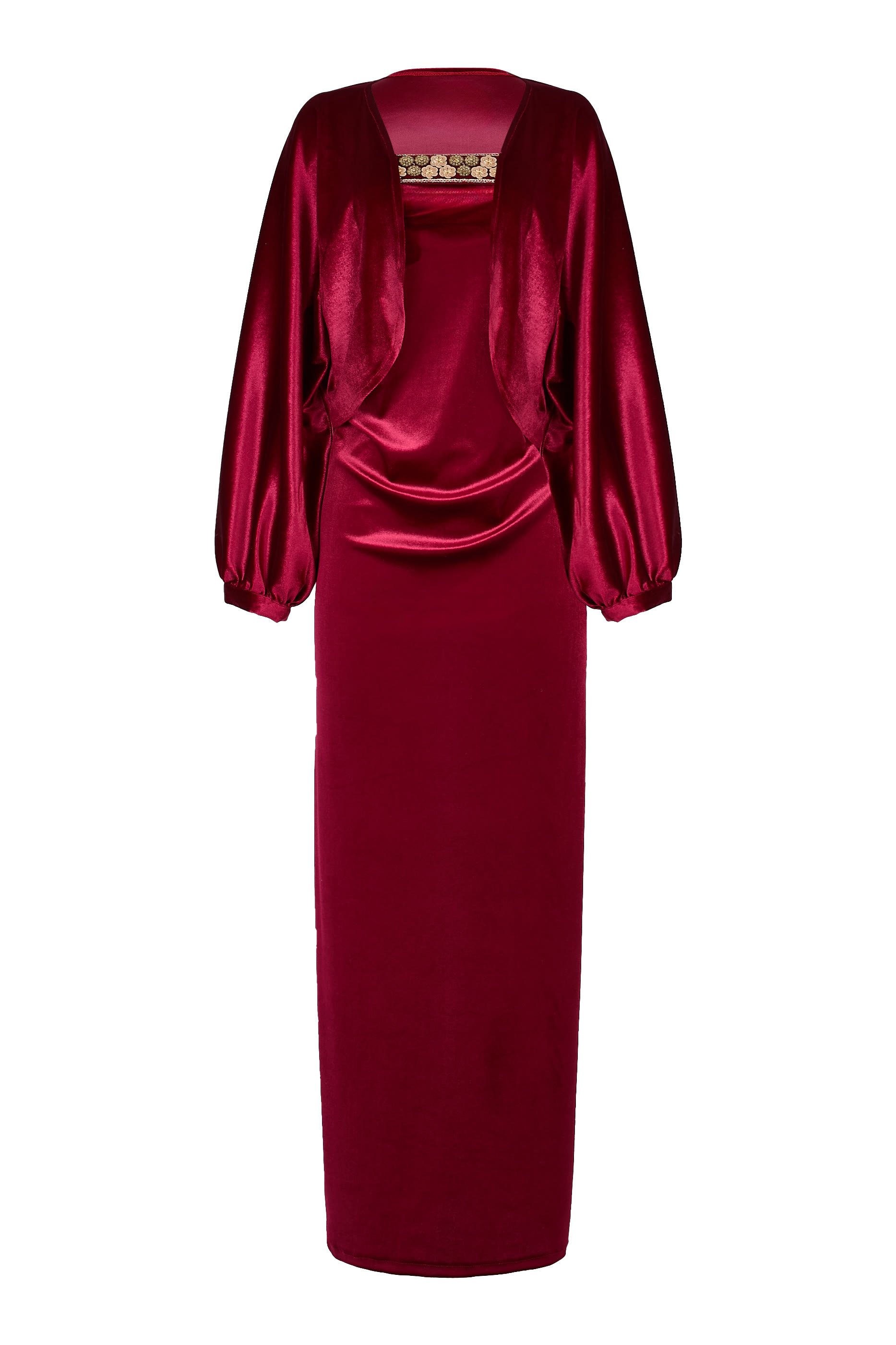 Velvet Blossom Strapless Dress and Jacket 