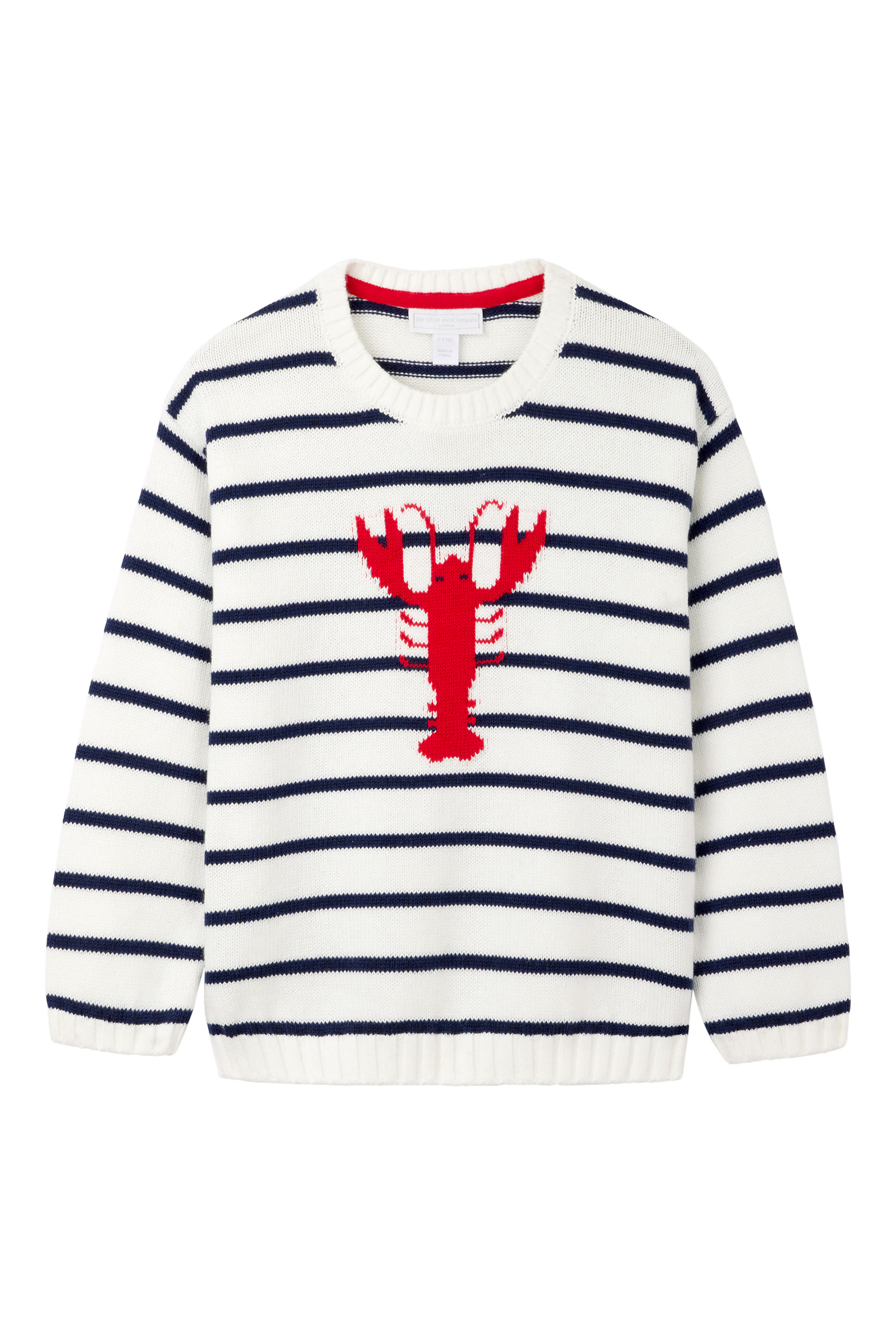Kids Lobster Striped Jumper Organic Cotton
