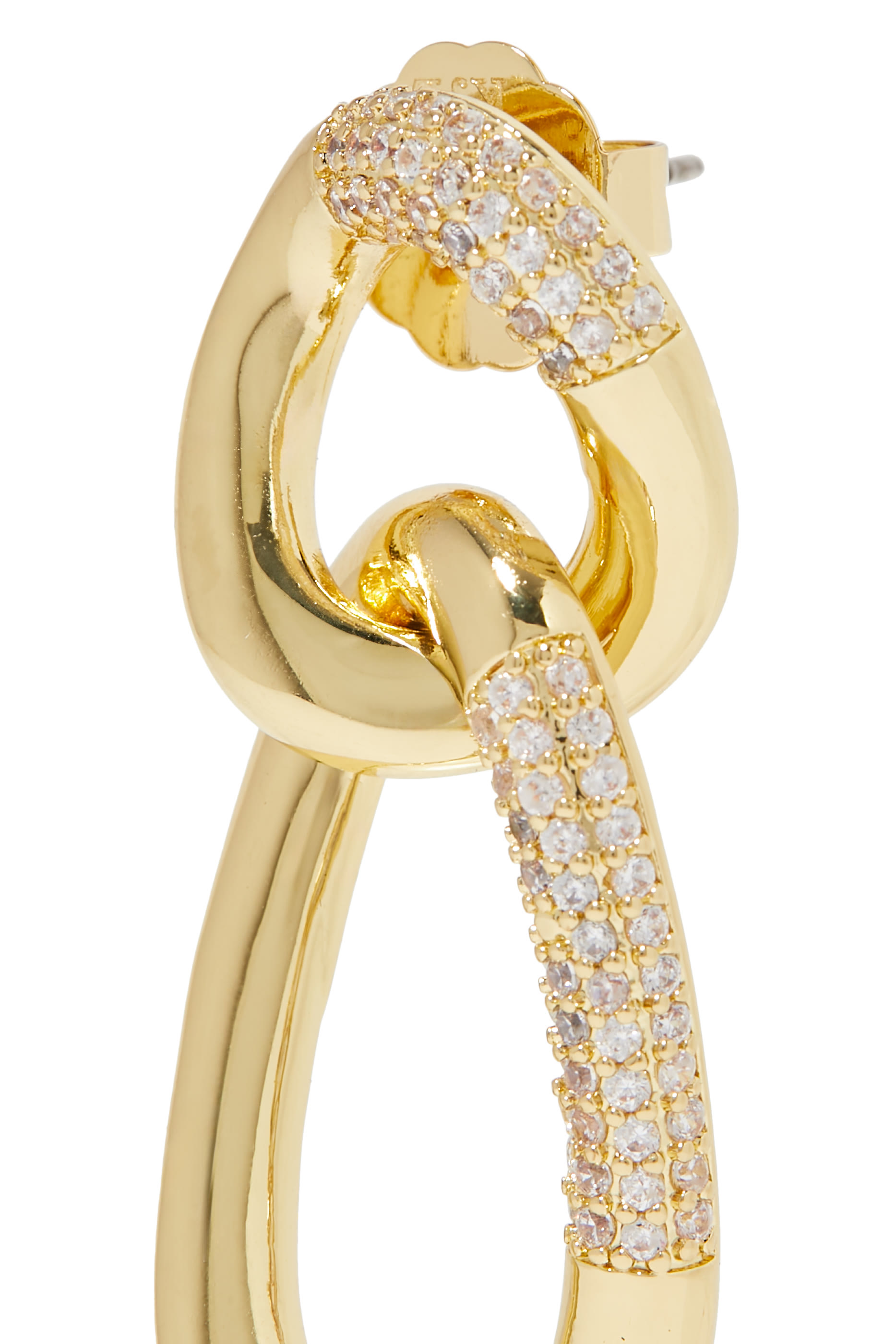 Cubic Zirconia Link Earrings