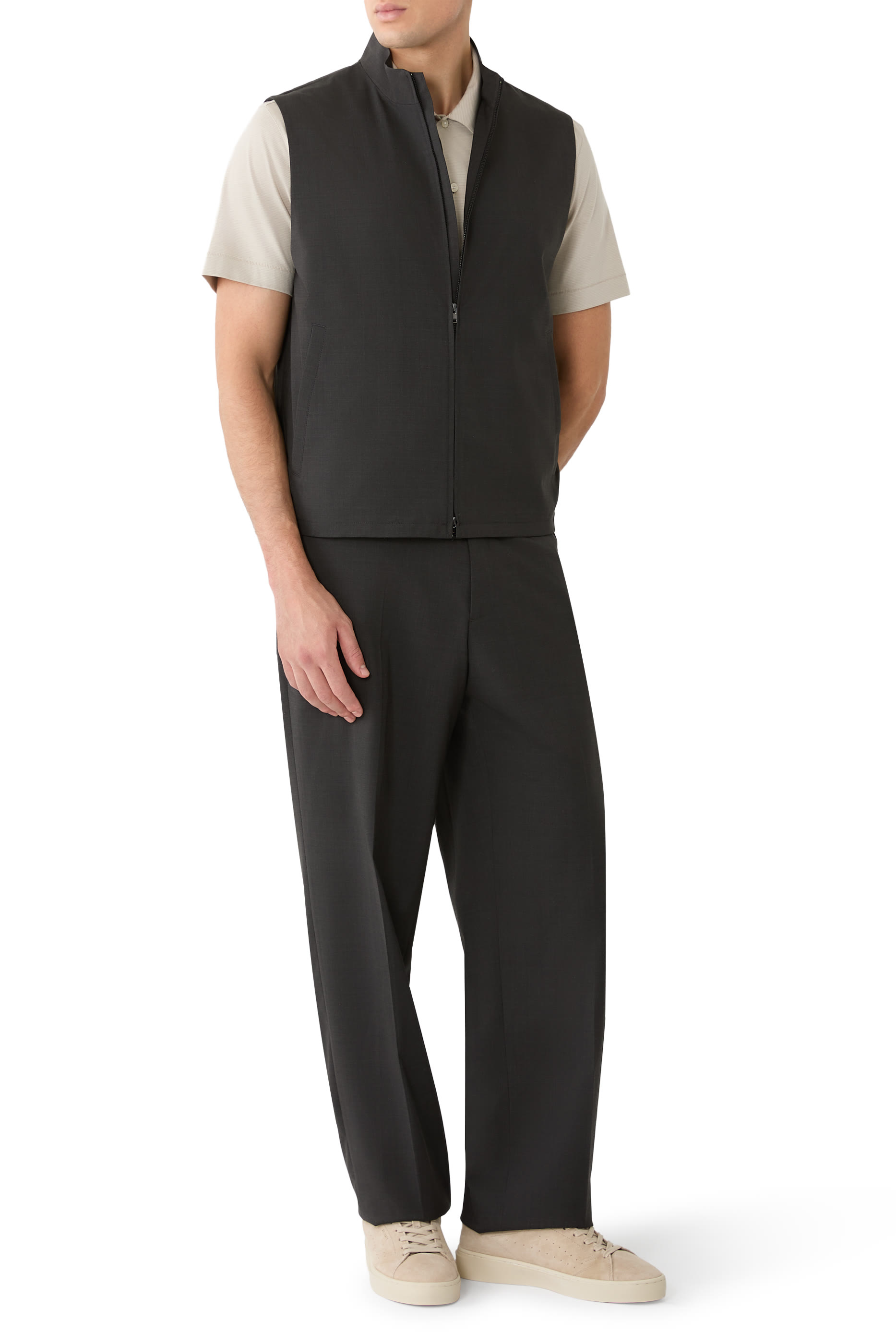 Zip Motion Wool Vest