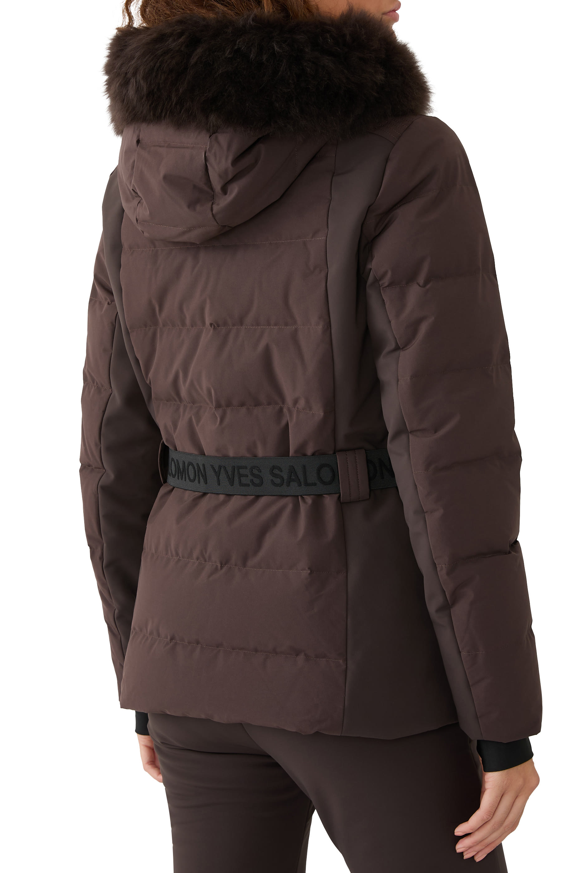 Shearling Trimmed Ski Jacket