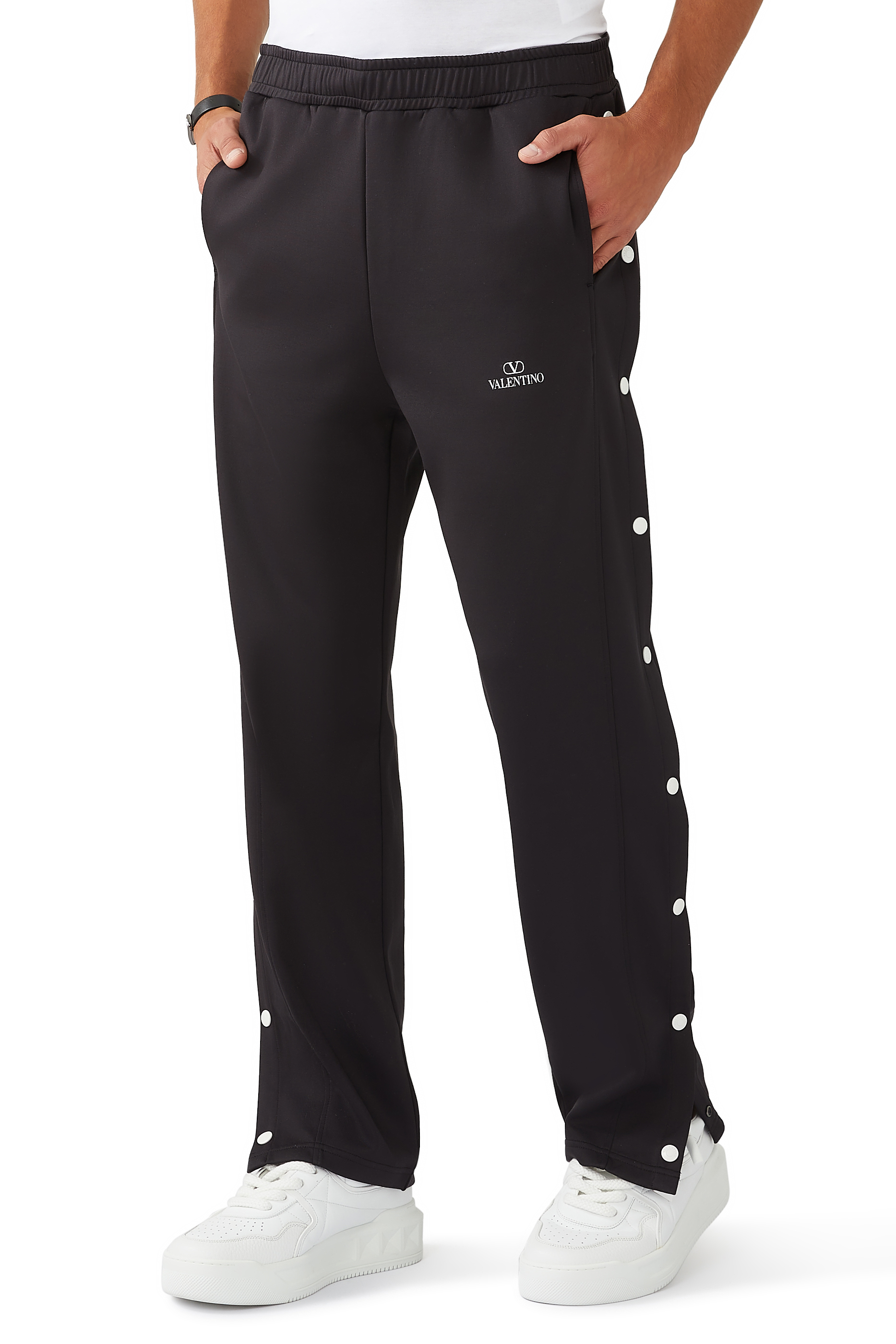 Relaxed Button-Up Track Pants