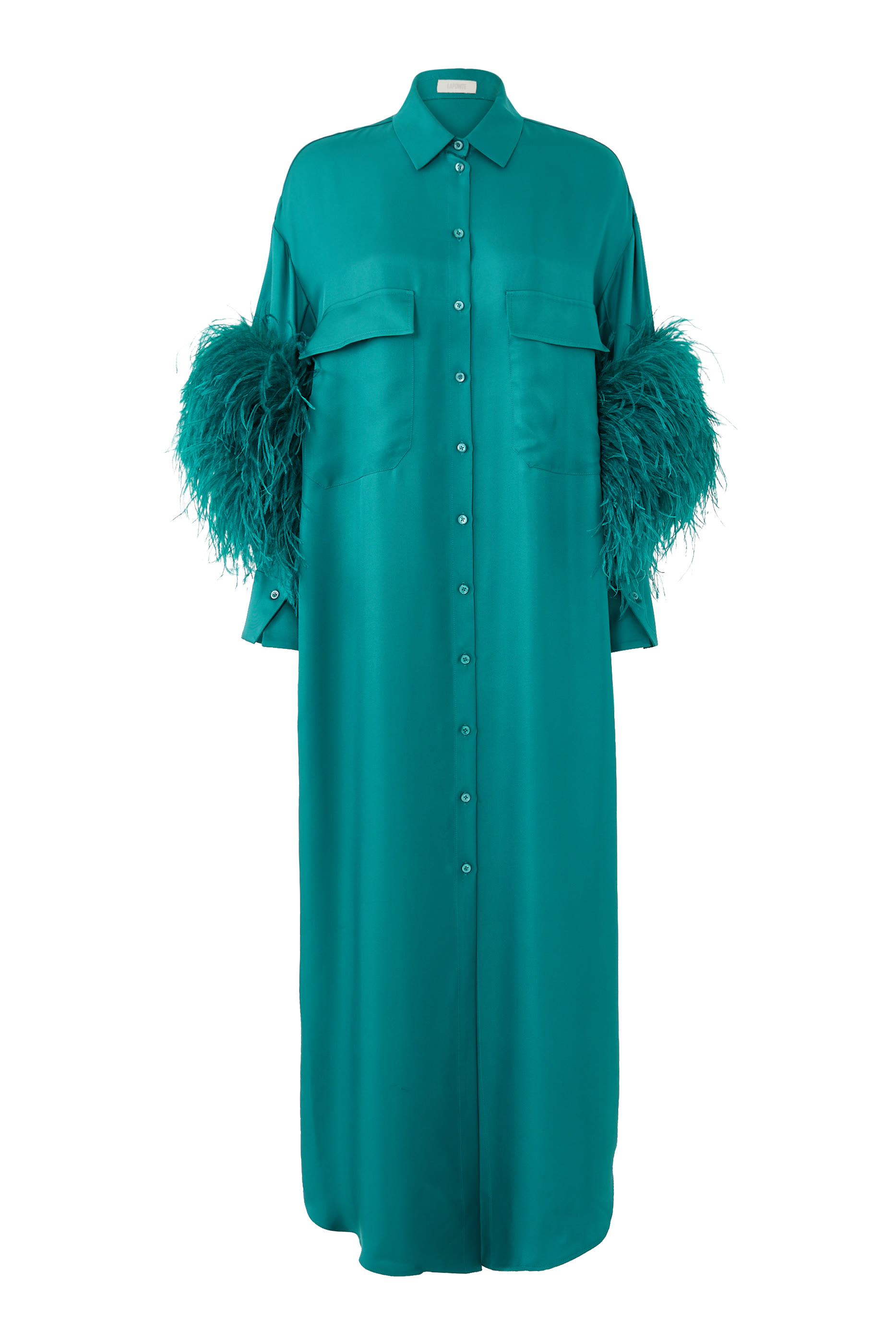 Button Down Feather Dress