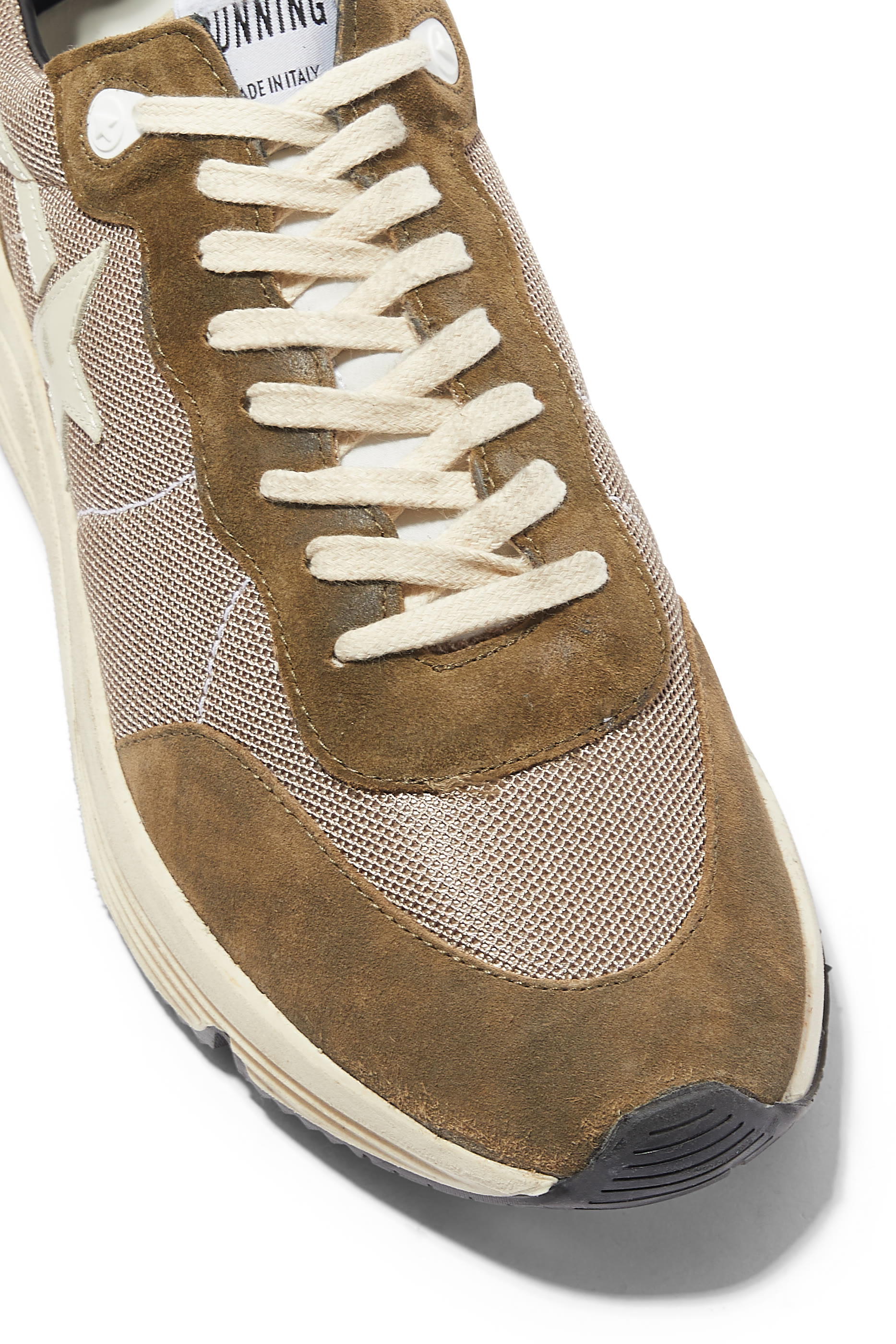 Running Sole Net Mesh and Suede Sneakers