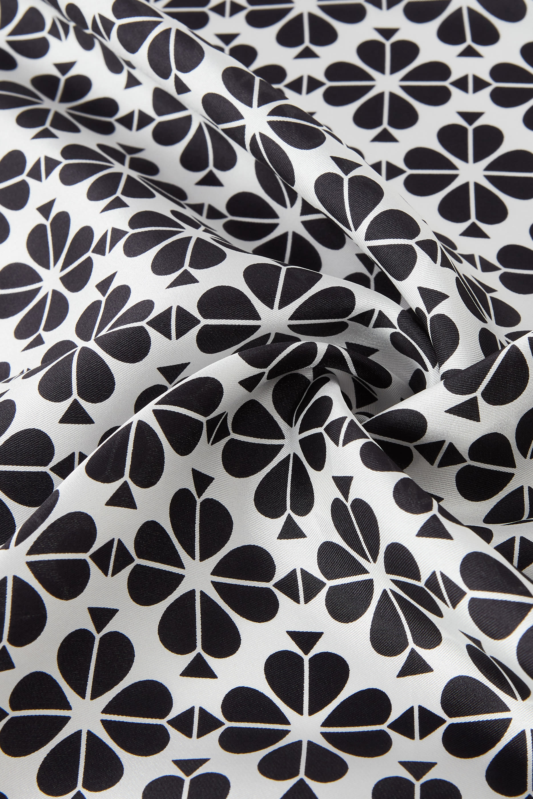 Spade Flower Silk Square Scarf