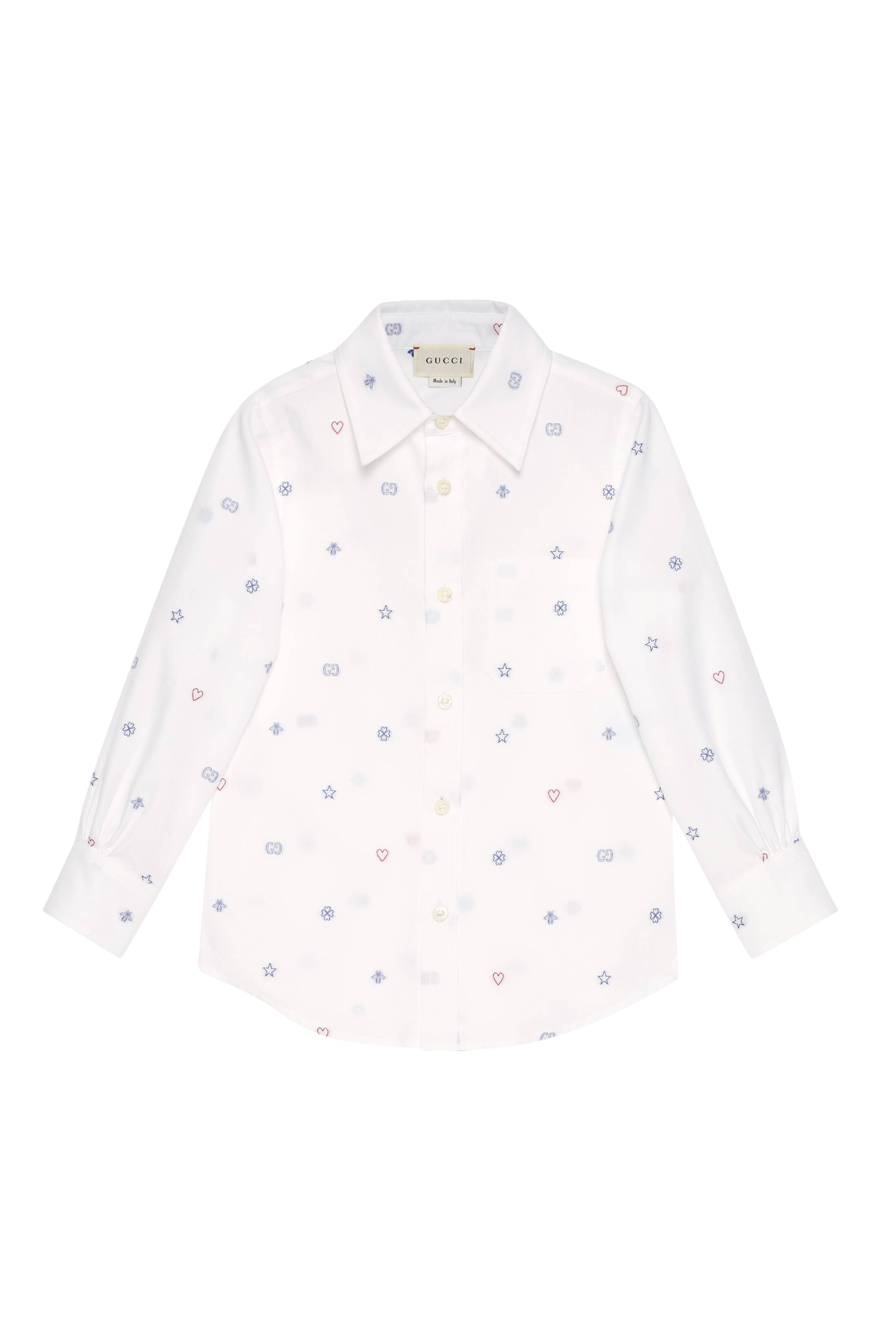 Symbols Fil Coup&eacute; Cotton Shirt