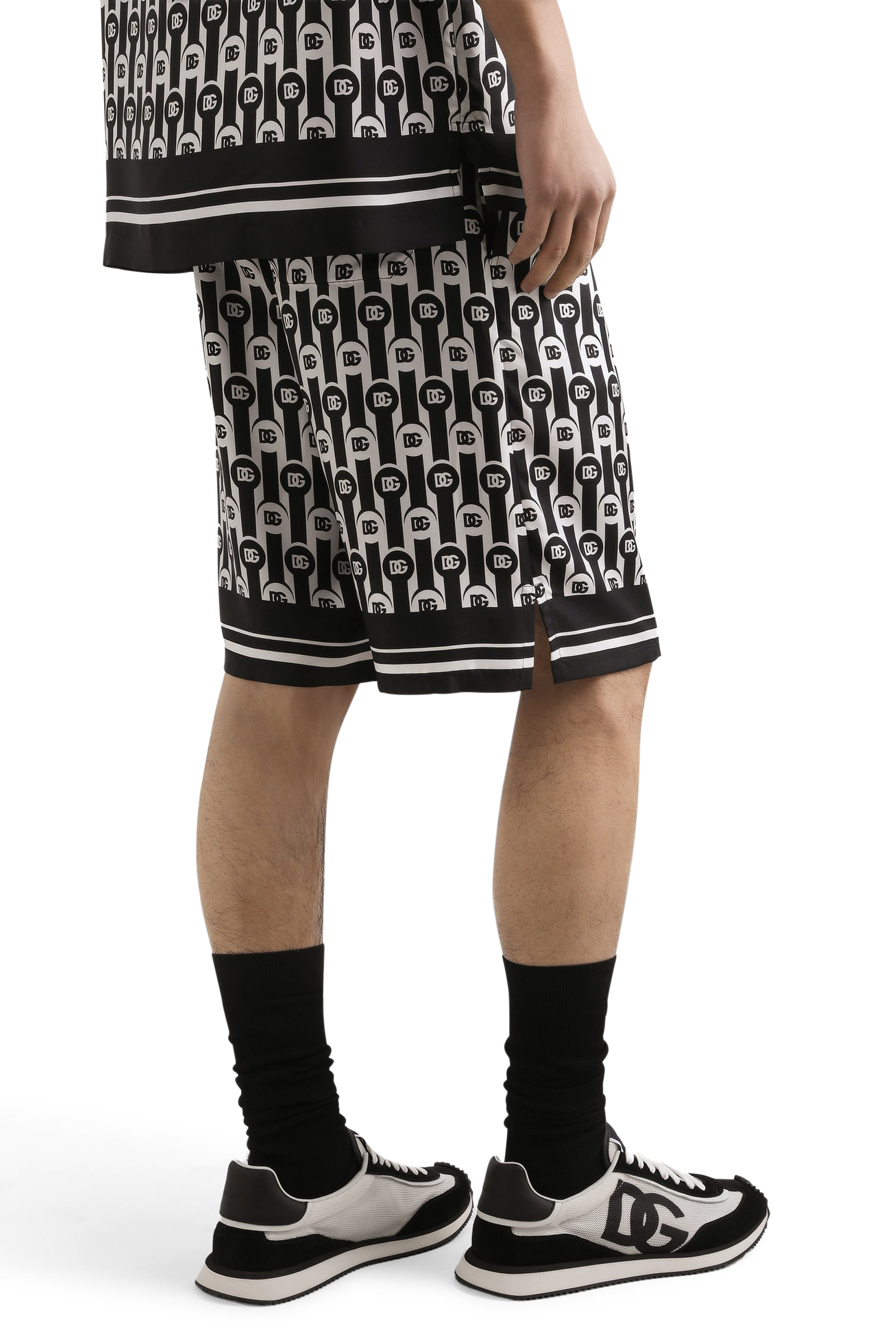 Silk Twill Bermuda Shorts