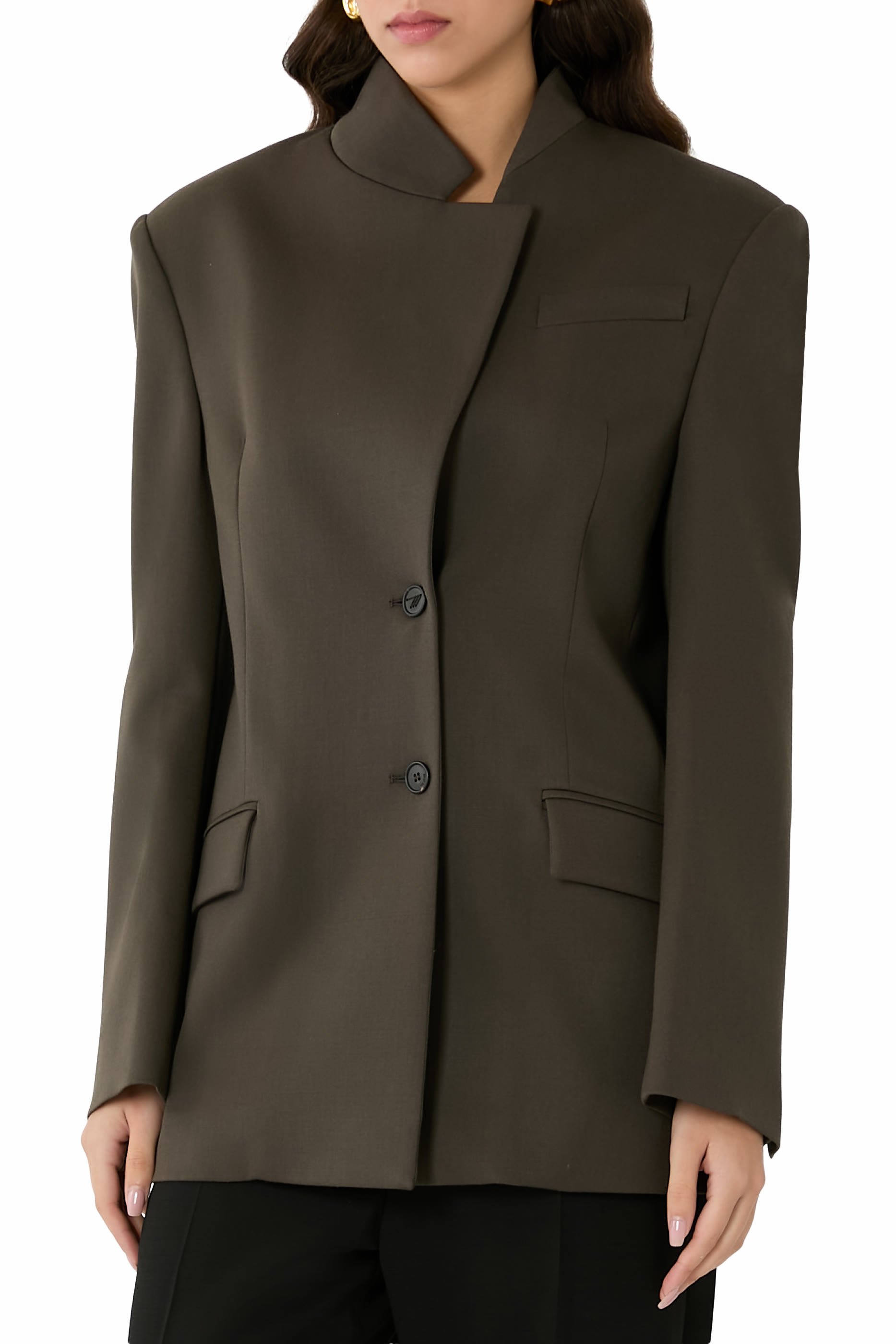 Stretch Wool Gabardine Jacket