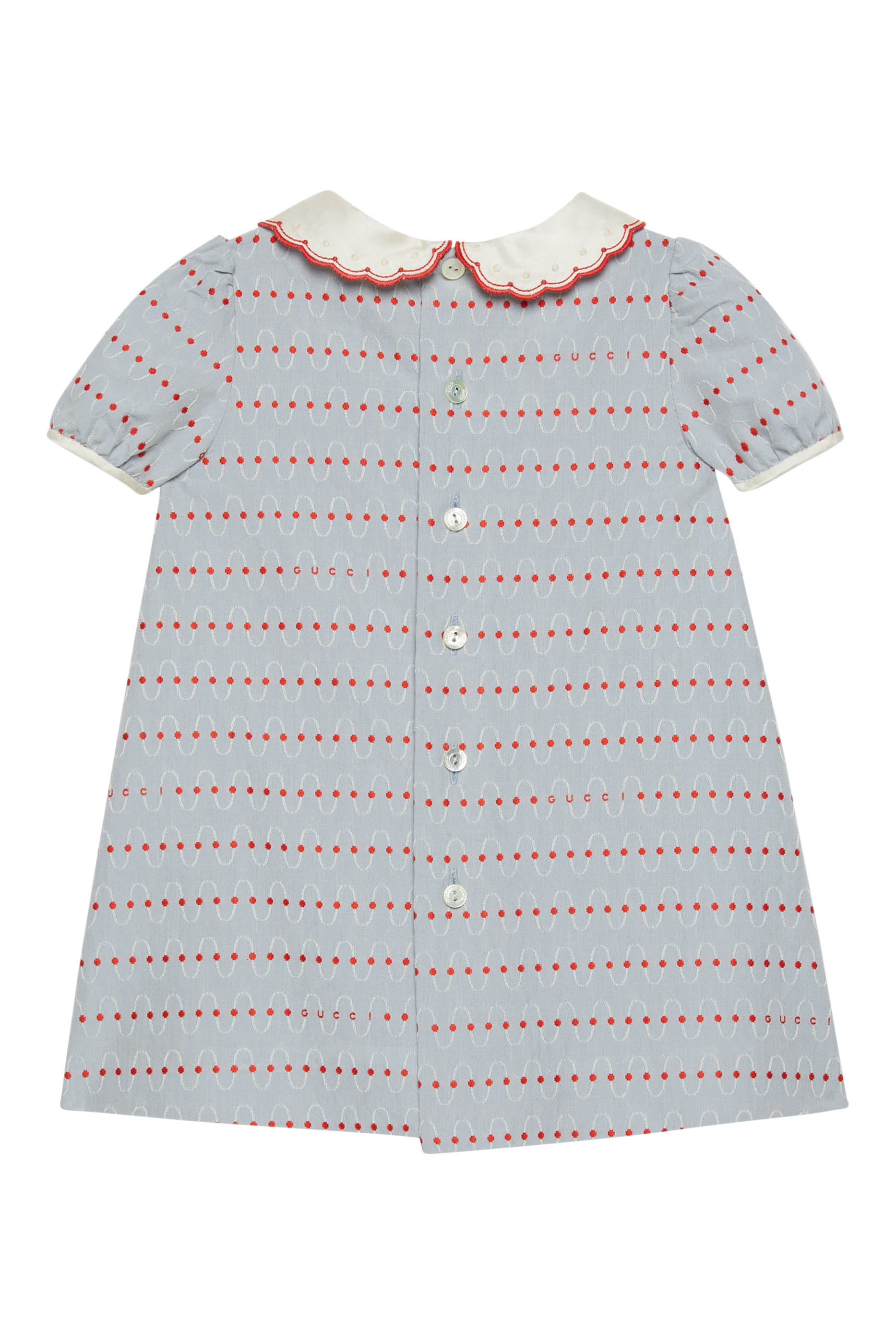 Kids Dotted Striped Cotton Dress