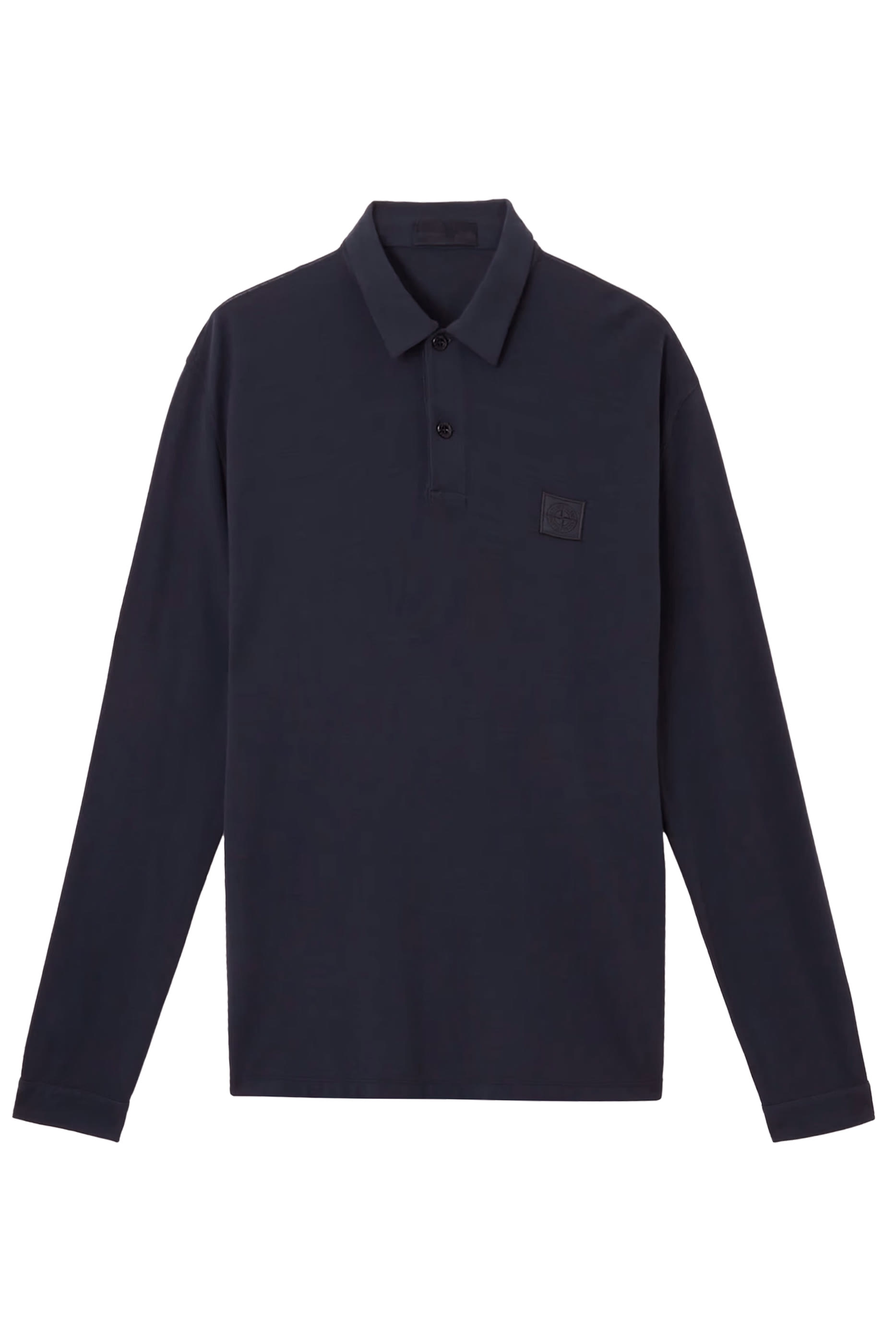 Ghost Patch Long Sleeves Polo Shirt