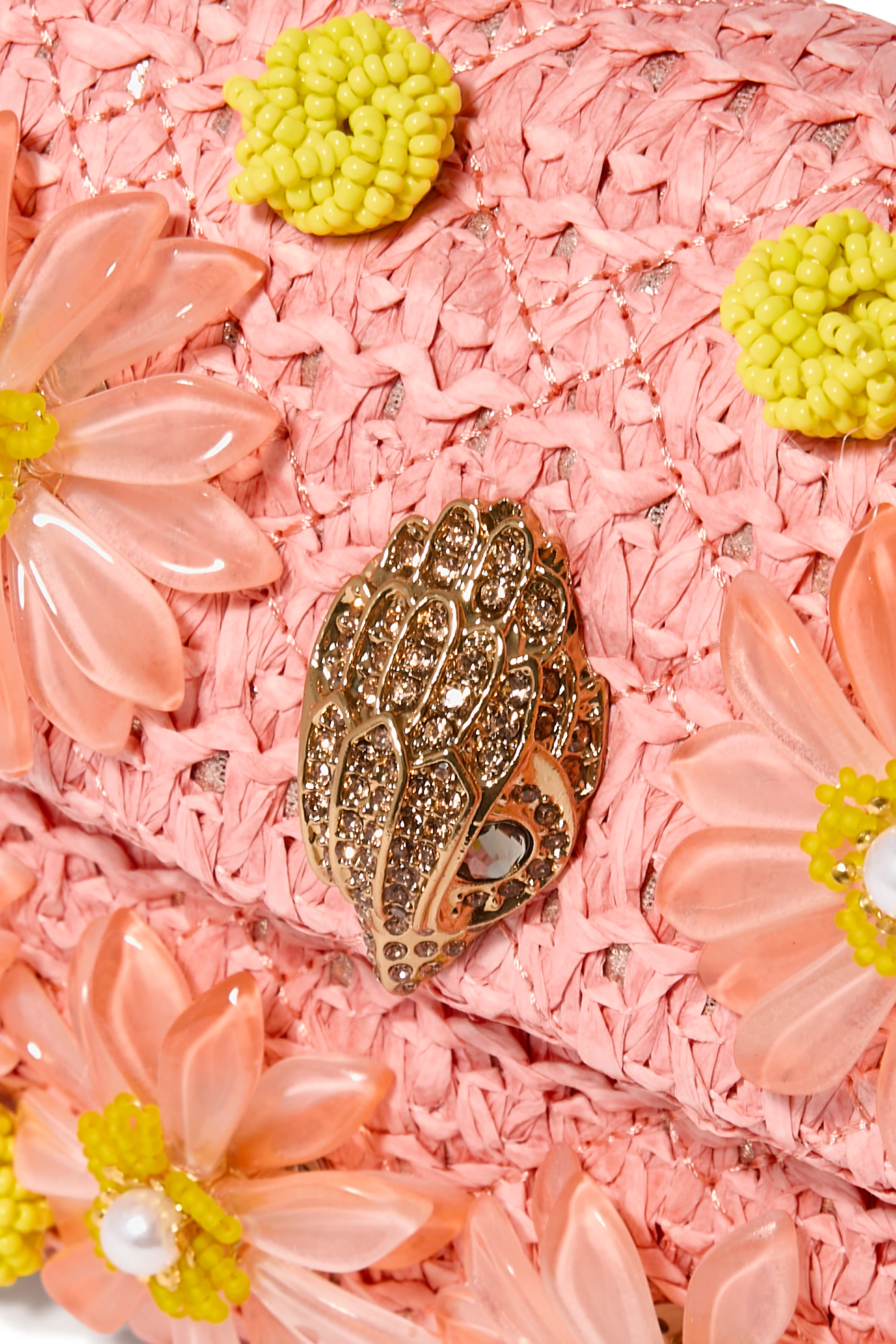 Kensington Raffia Effect Mini Crossbody Bag