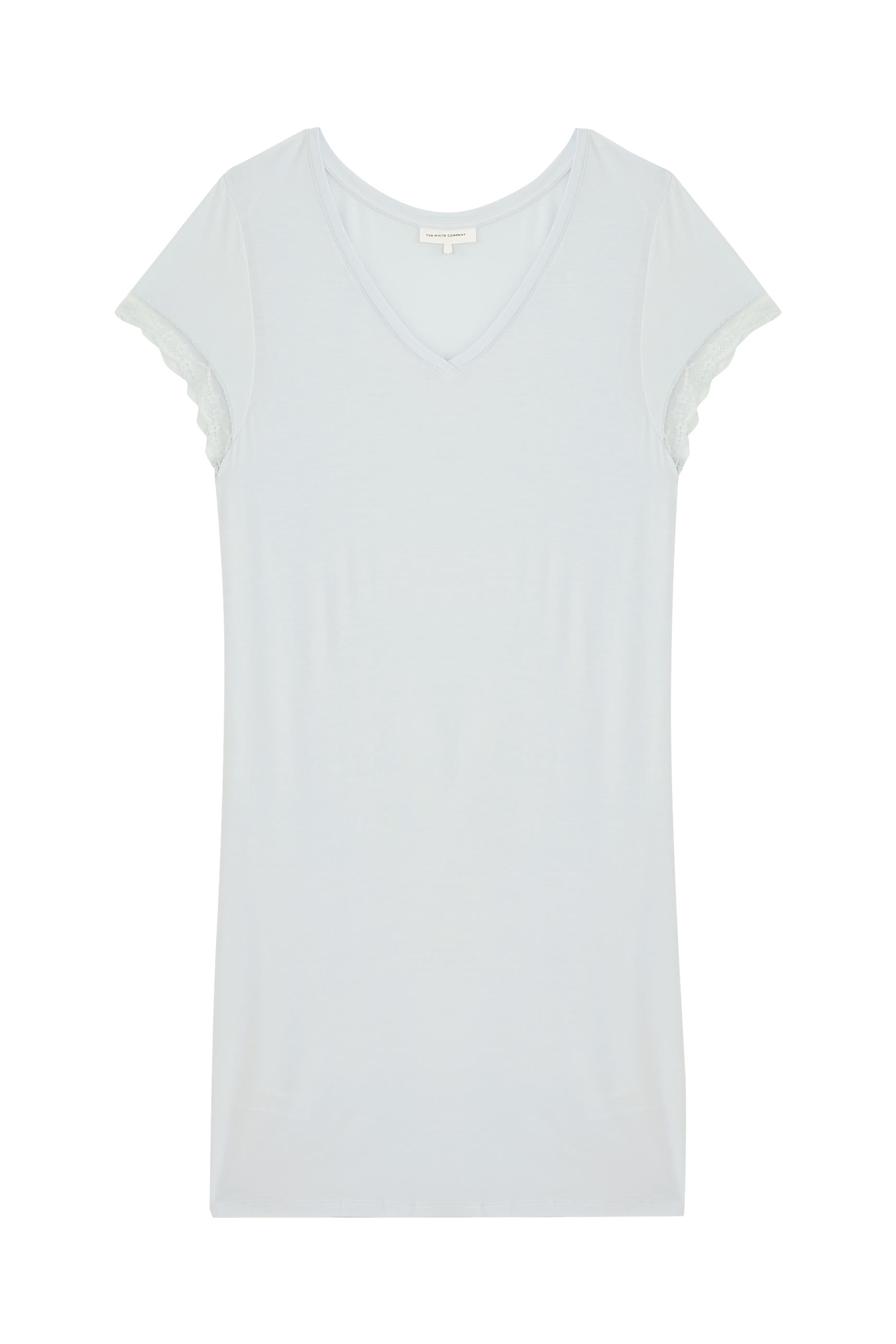 Jersey V-Neck Lace Trim Nightie