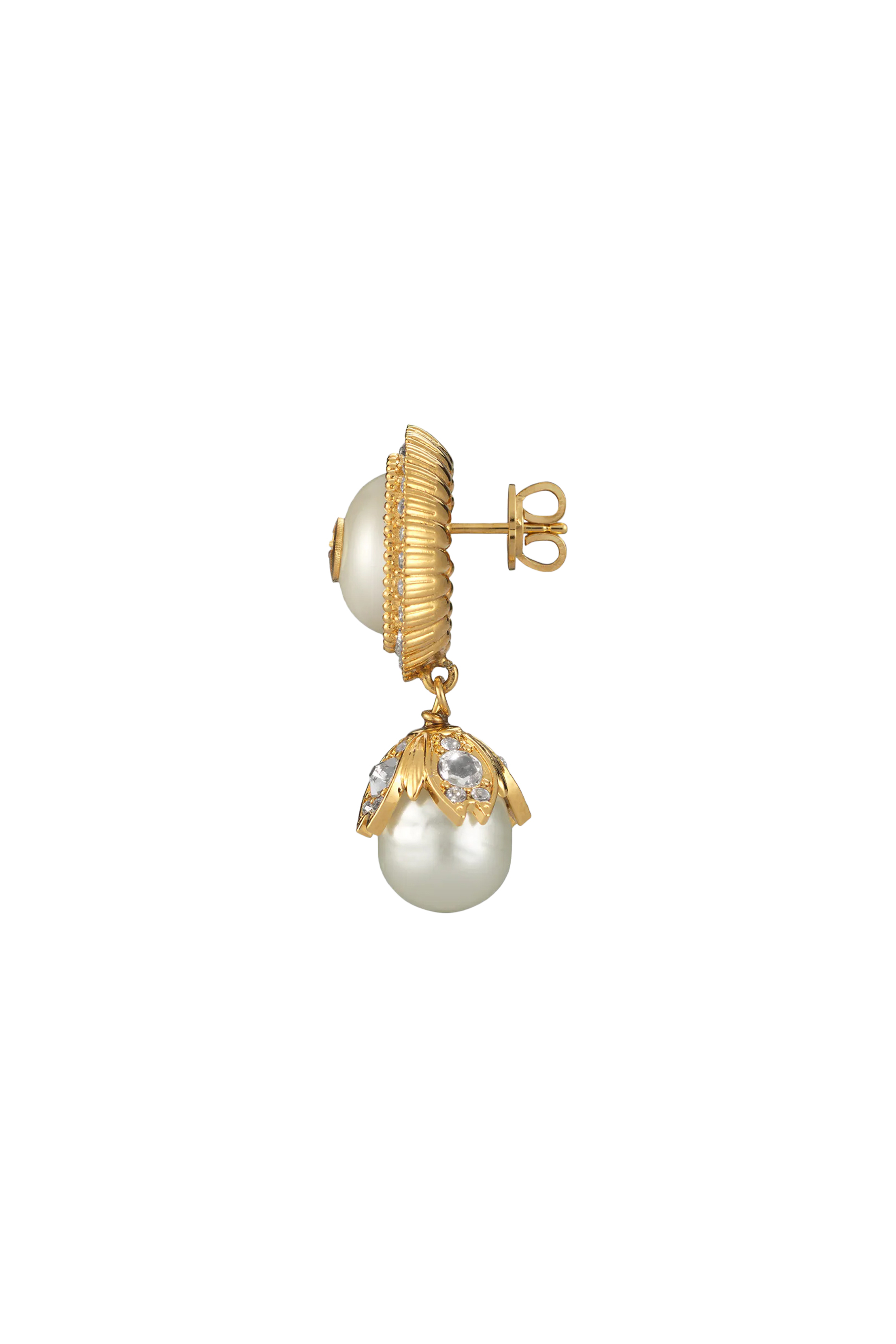 Interlocking G Pearl Earrings
