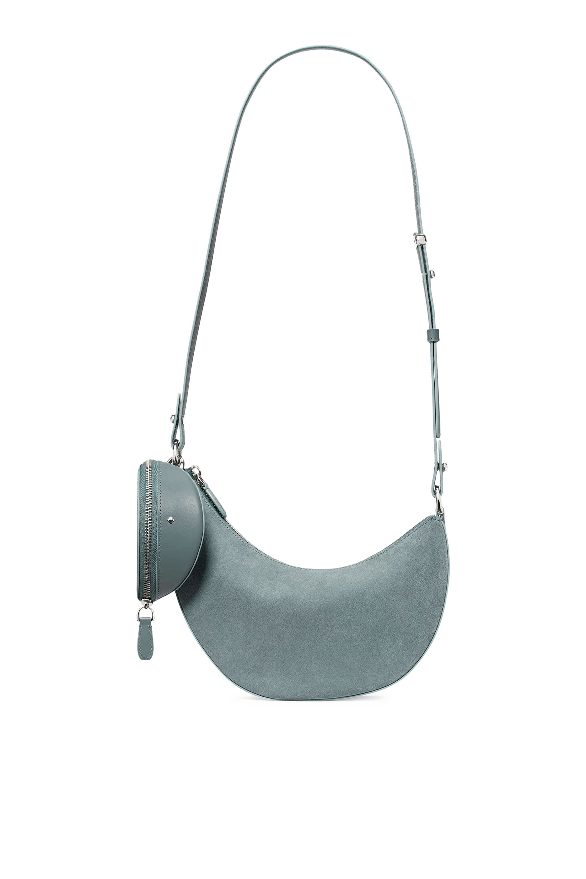 Duo Suede Crossbody Bag