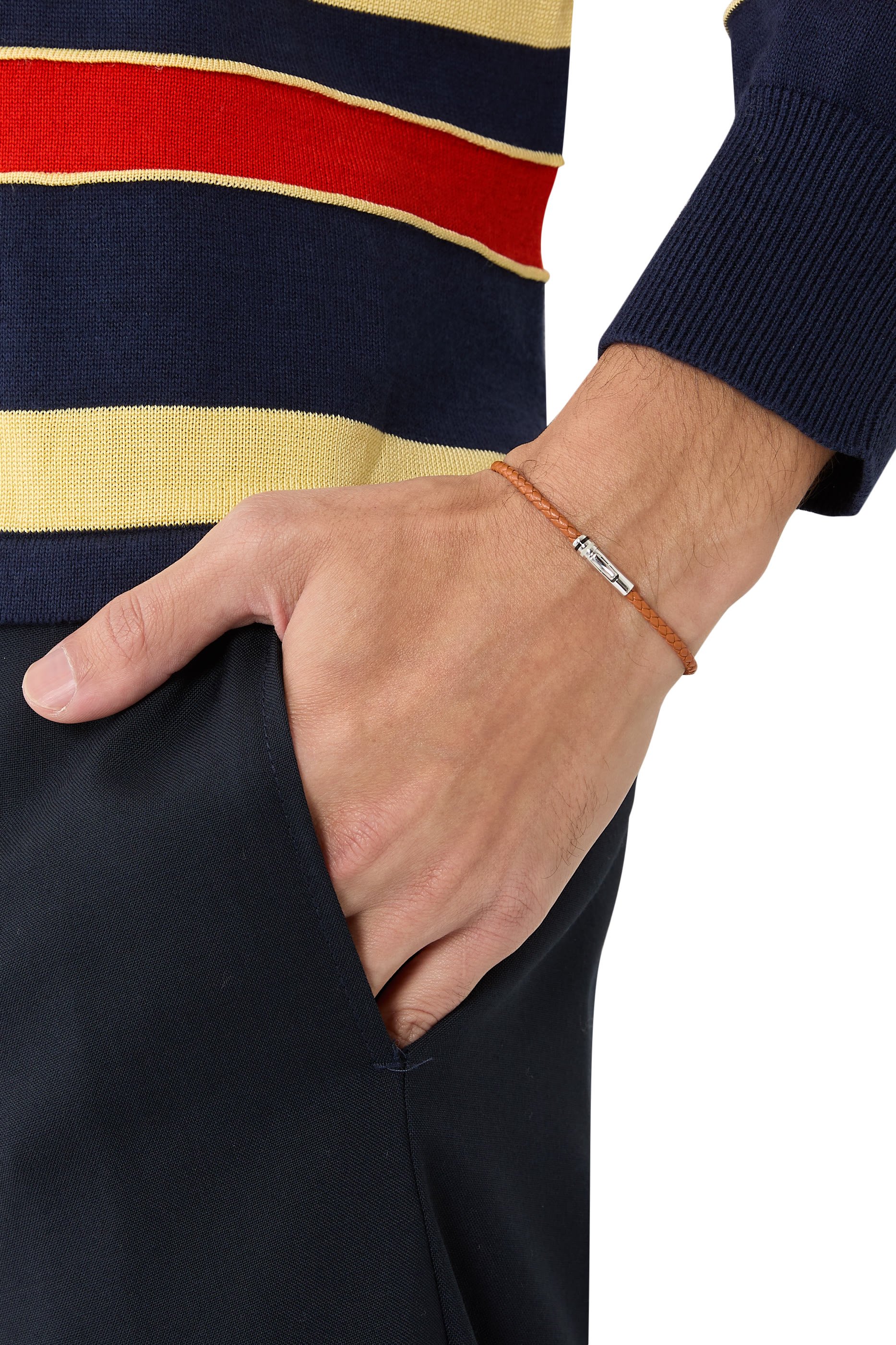  Juno Leather Bracelet, Sterling Silver