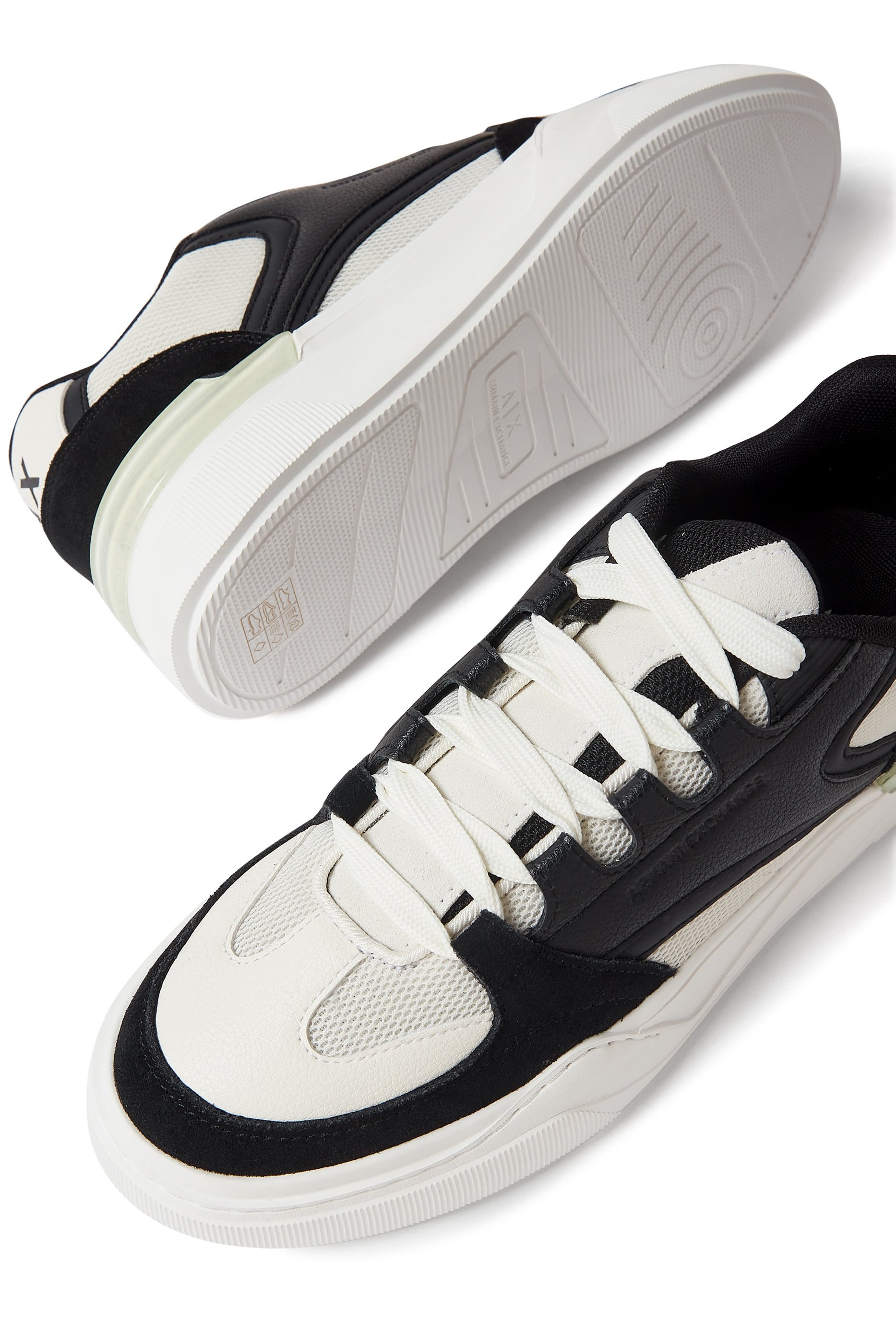Two-Tone Flick Lace-Up Sneakers