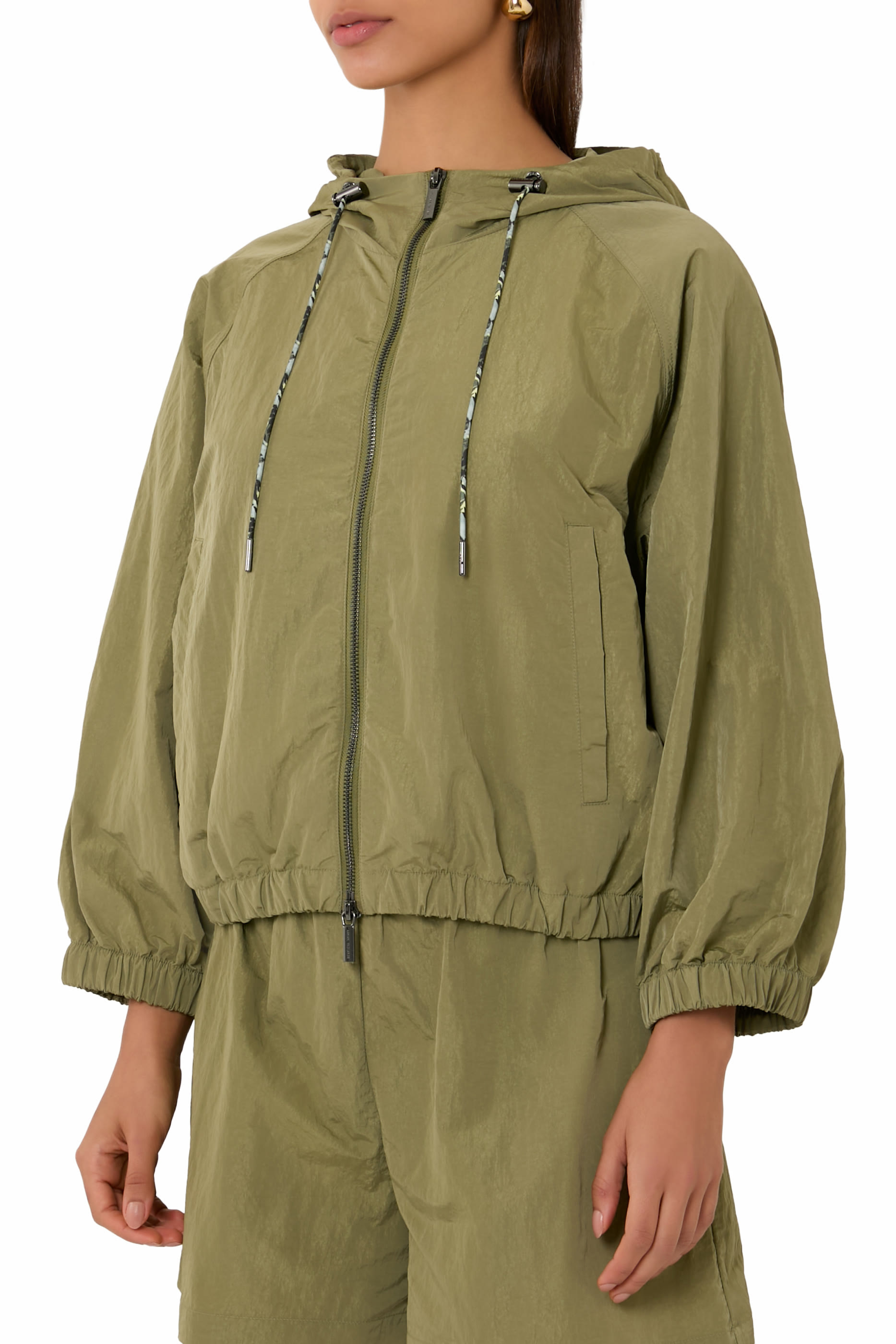 Metallic Effect Windbreaker