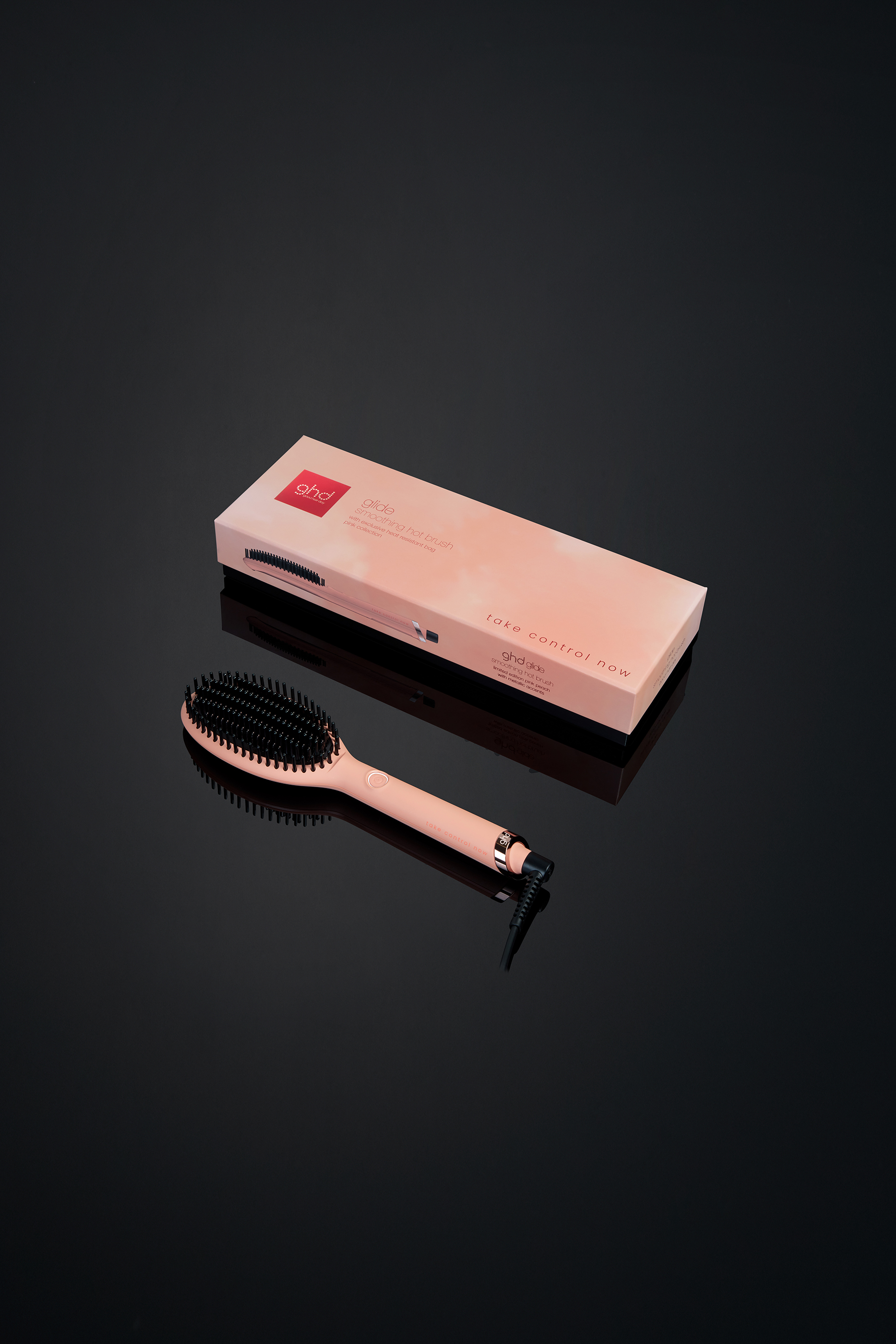 Pink Collection Glide Hair Straightener Brush