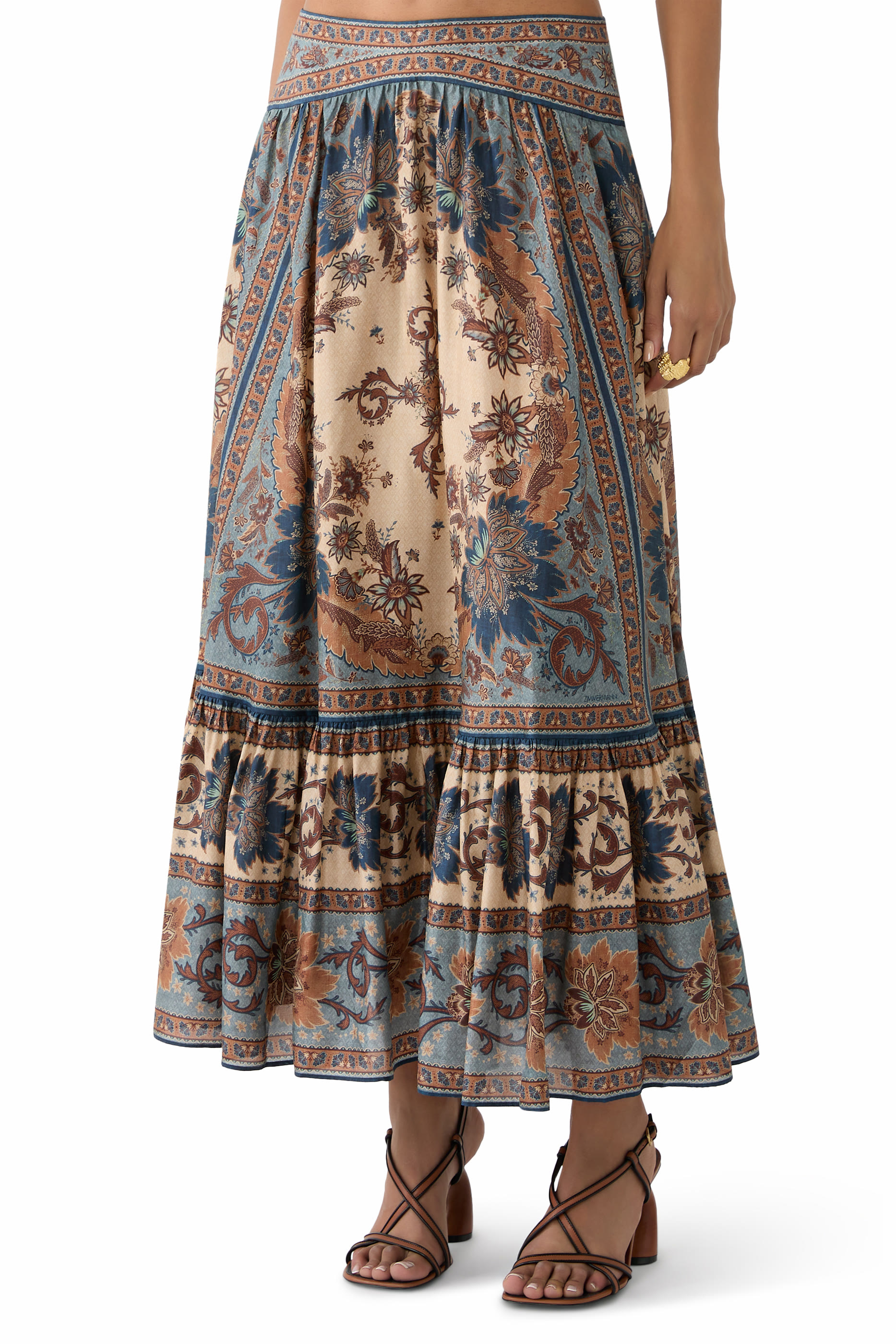 Ascension Tiered Midi Skirt