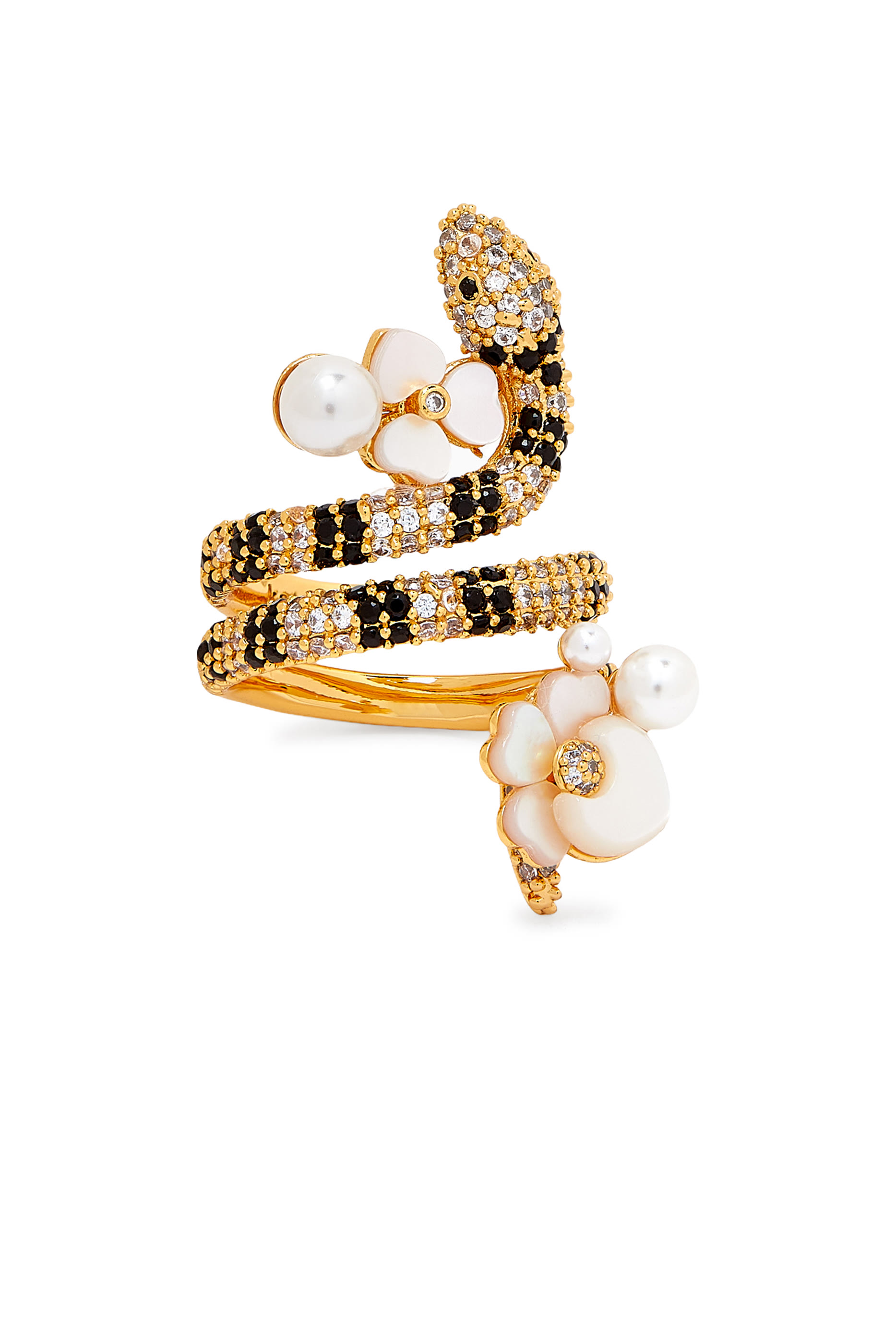 Shining Snake Statement Wrap Ring