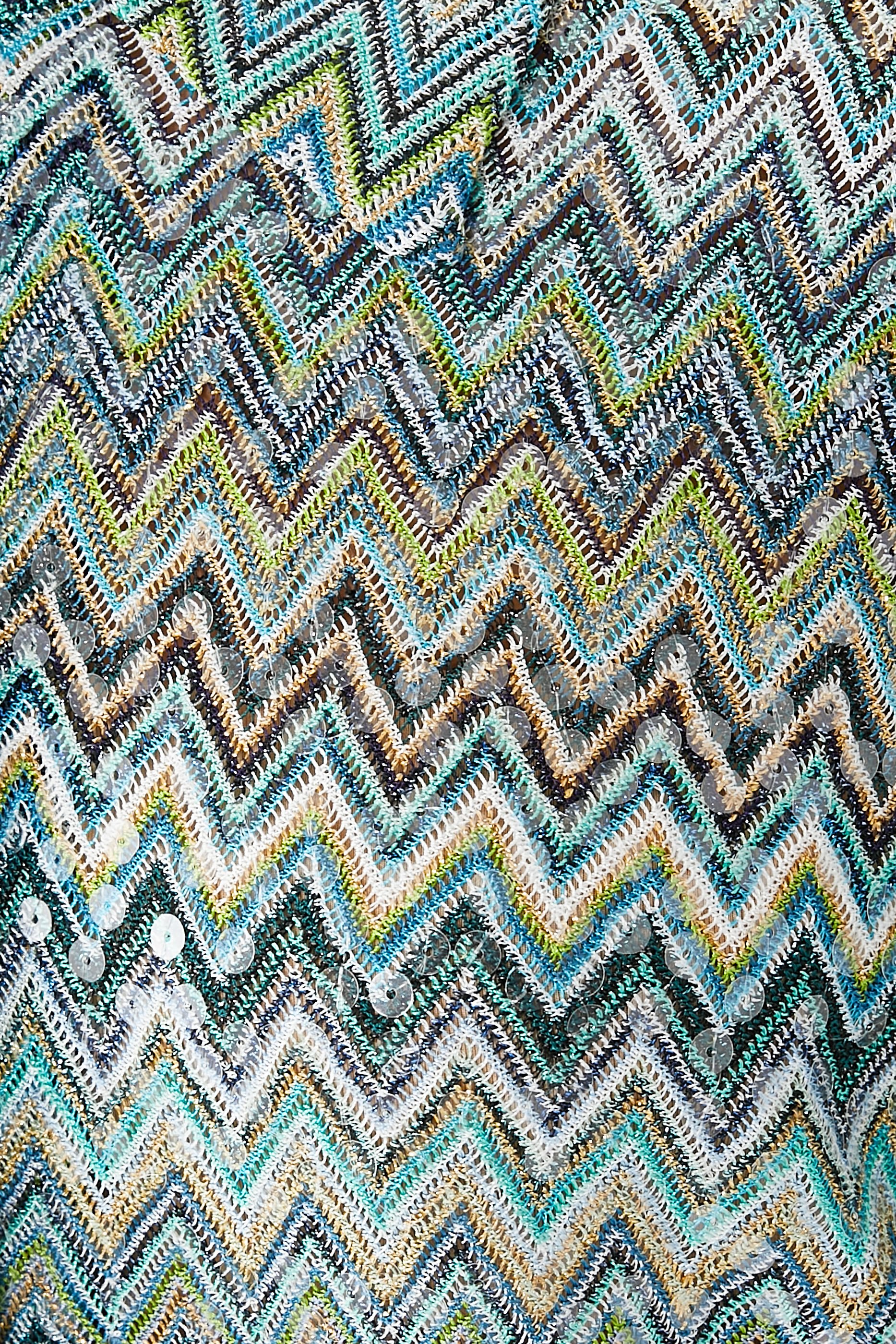 Exclusive Mare Chevron Raschel Sequinned Shirt